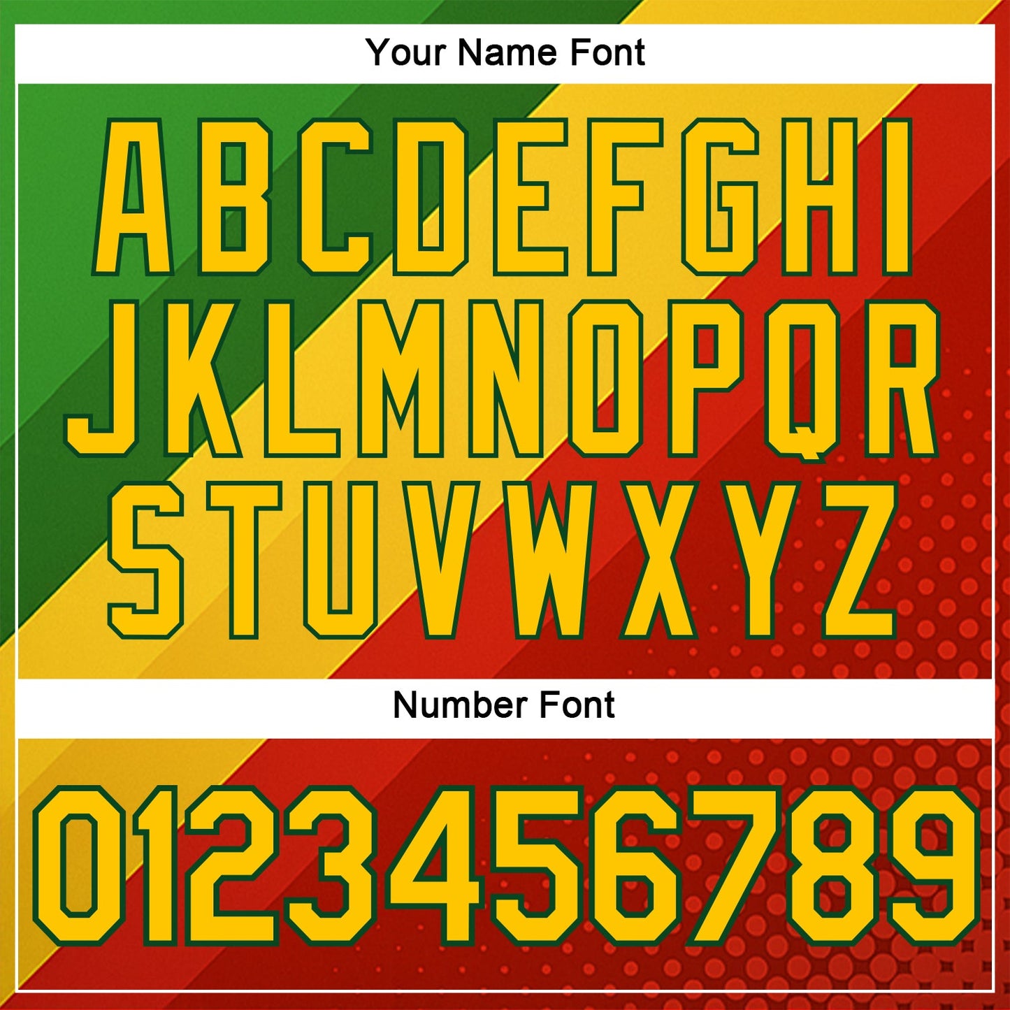 Custom Green Yellow-Red 3D Pattern Design Africa Spain Sportswear Performance T-Shirt view 4
