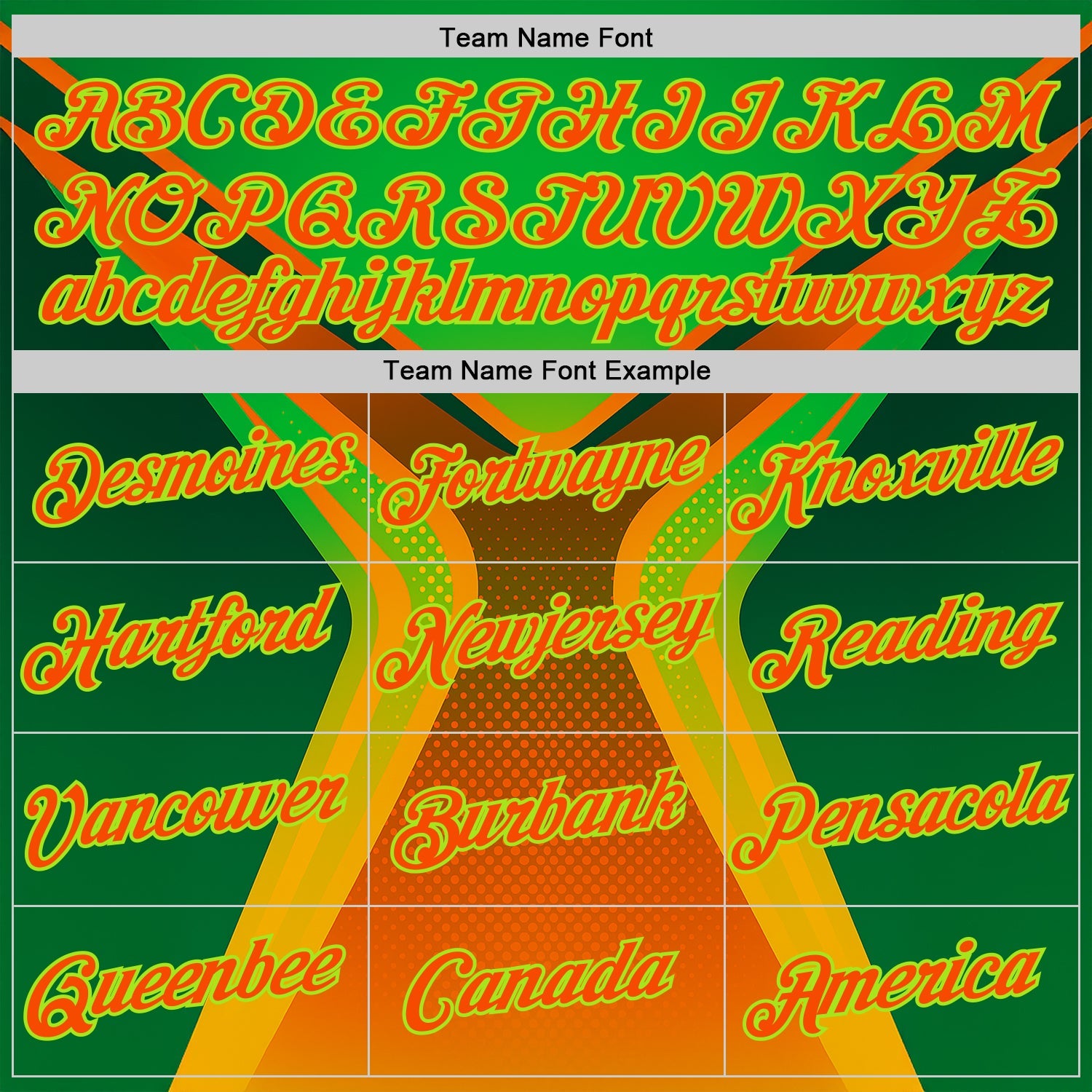 Custom Green Orange-Neon Green 3D Pattern Design Africa Neon Sportswear Performance T-Shirt view 3