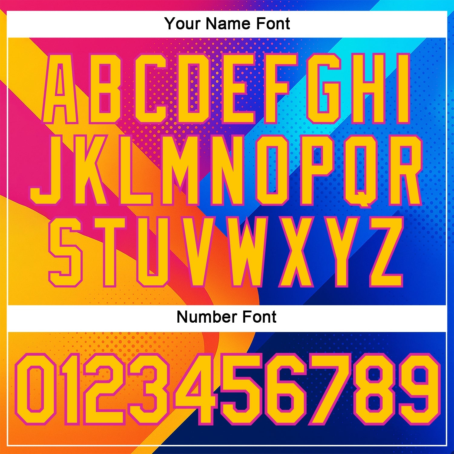 Custom Deep Pink Yellow-Blue 3D Pattern Design Neon Chromatic Sportswear Performance T-Shirt view 4