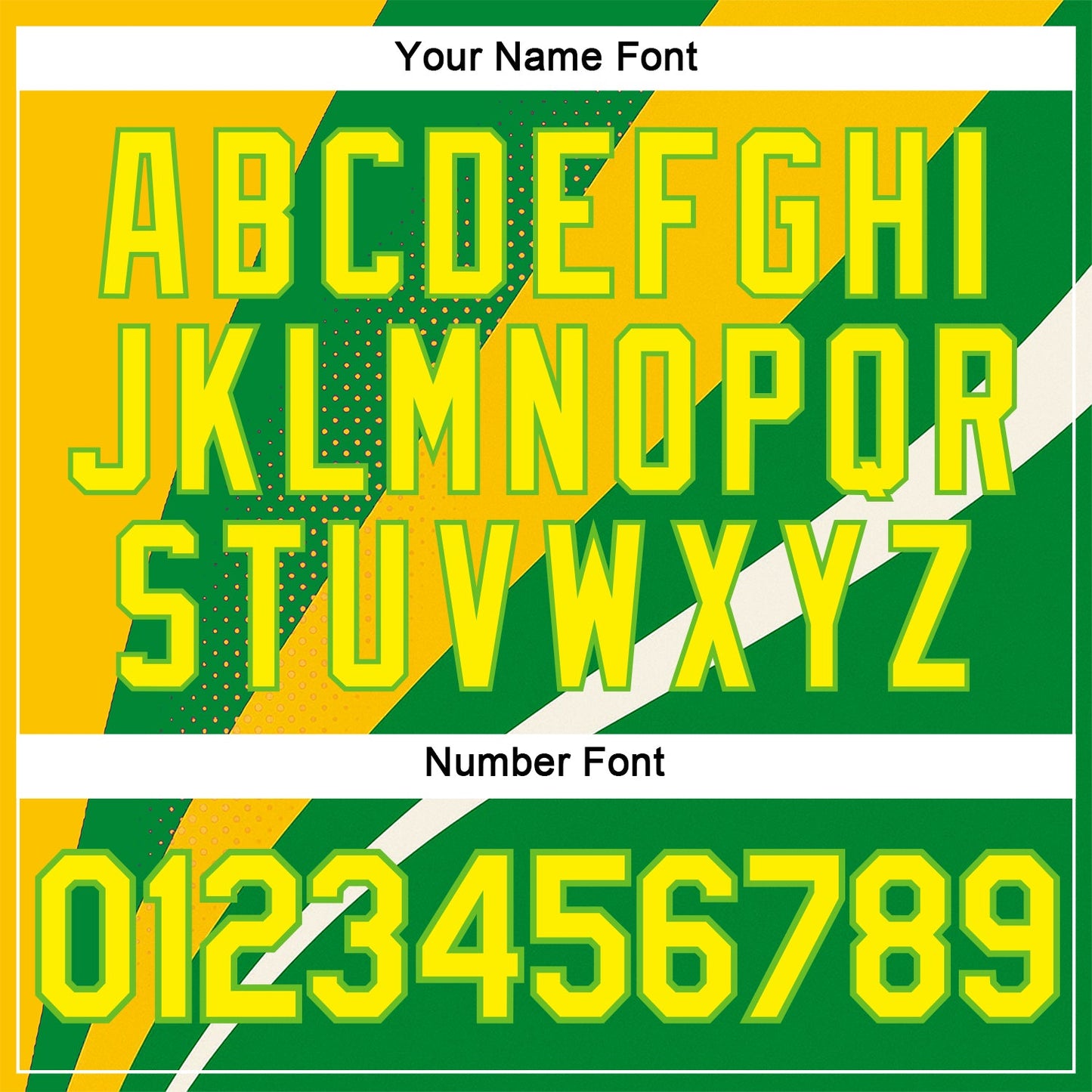 Custom Green Light Yellow Aurora Green-Yellow 3D Pattern Design Brazil Sportswear Performance T-Shirt view 4