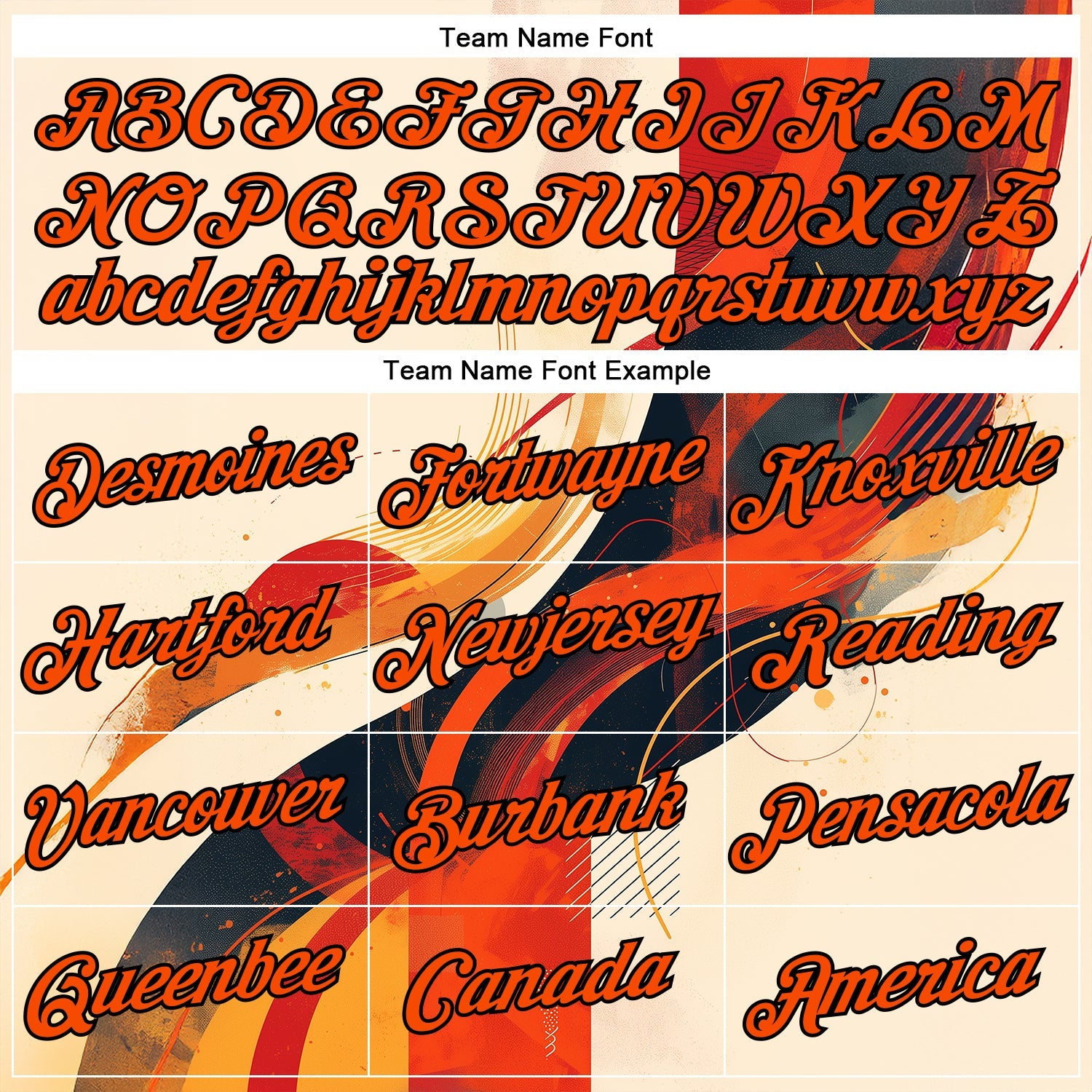 Custom Cream Orange-Black 3D Pattern Design Canada Geometric Shape Sportswear Performance T-Shirt view 3
