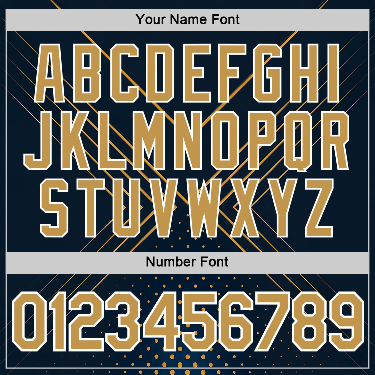 Custom Navy Old Gold-White 3D Pattern Design Geometric Shape Sportswear Performance T-Shirt view 4