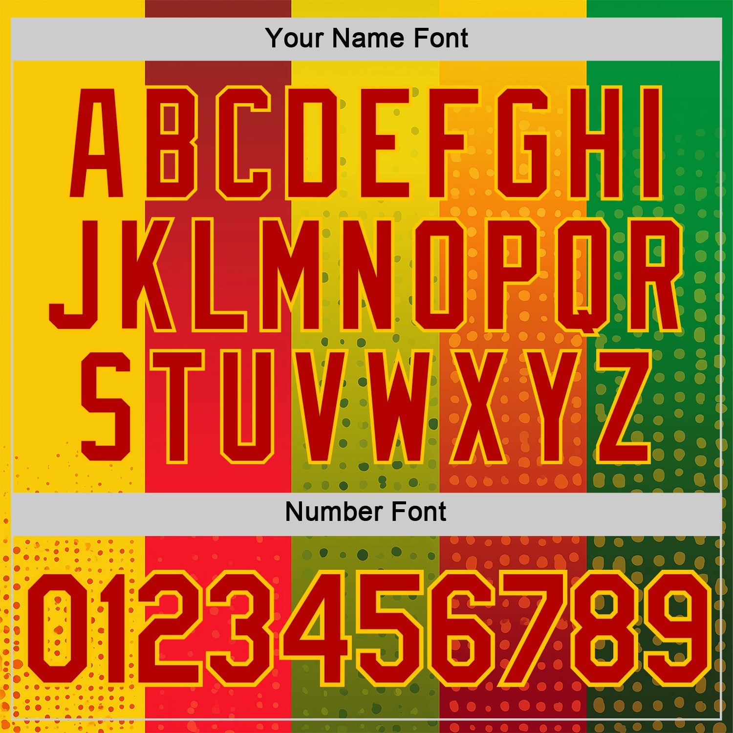 Custom Red Green-Yellow 3D Pattern Design Gradient Spain Sportswear Performance T-Shirt view 4