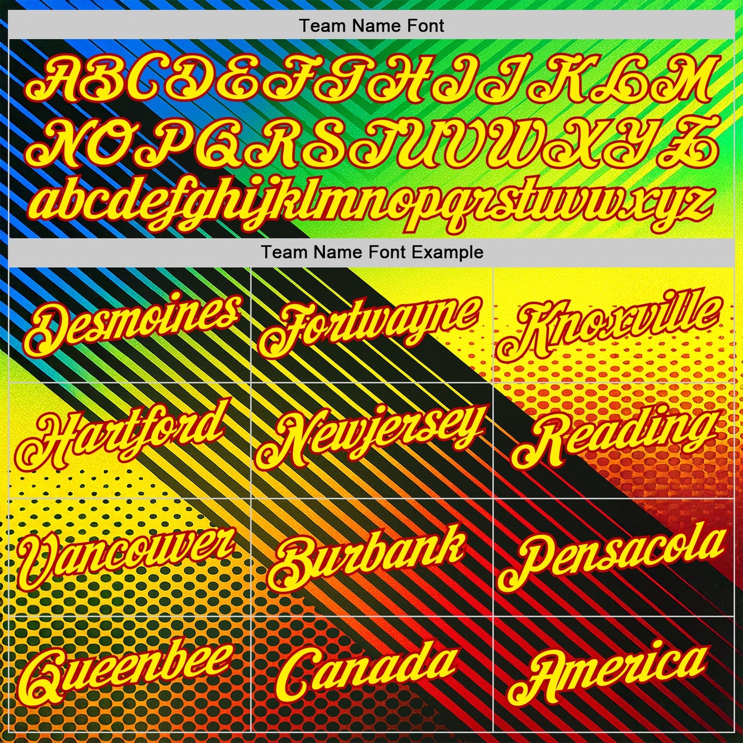 Custom Black Light Yellow Blue-Red 3D Pattern Design Neon Stripe Sportswear Performance T-Shirt view 3