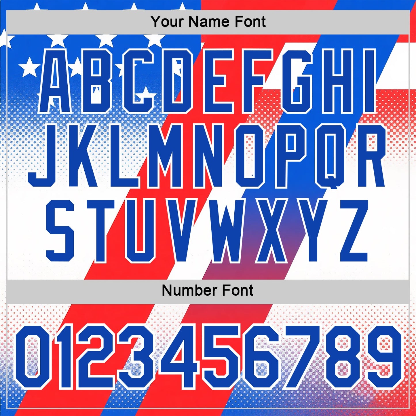 Custom Red Thunder Blue-White 3D Pattern Design USA Inspired America Sportswear Performance T-Shirt view 4