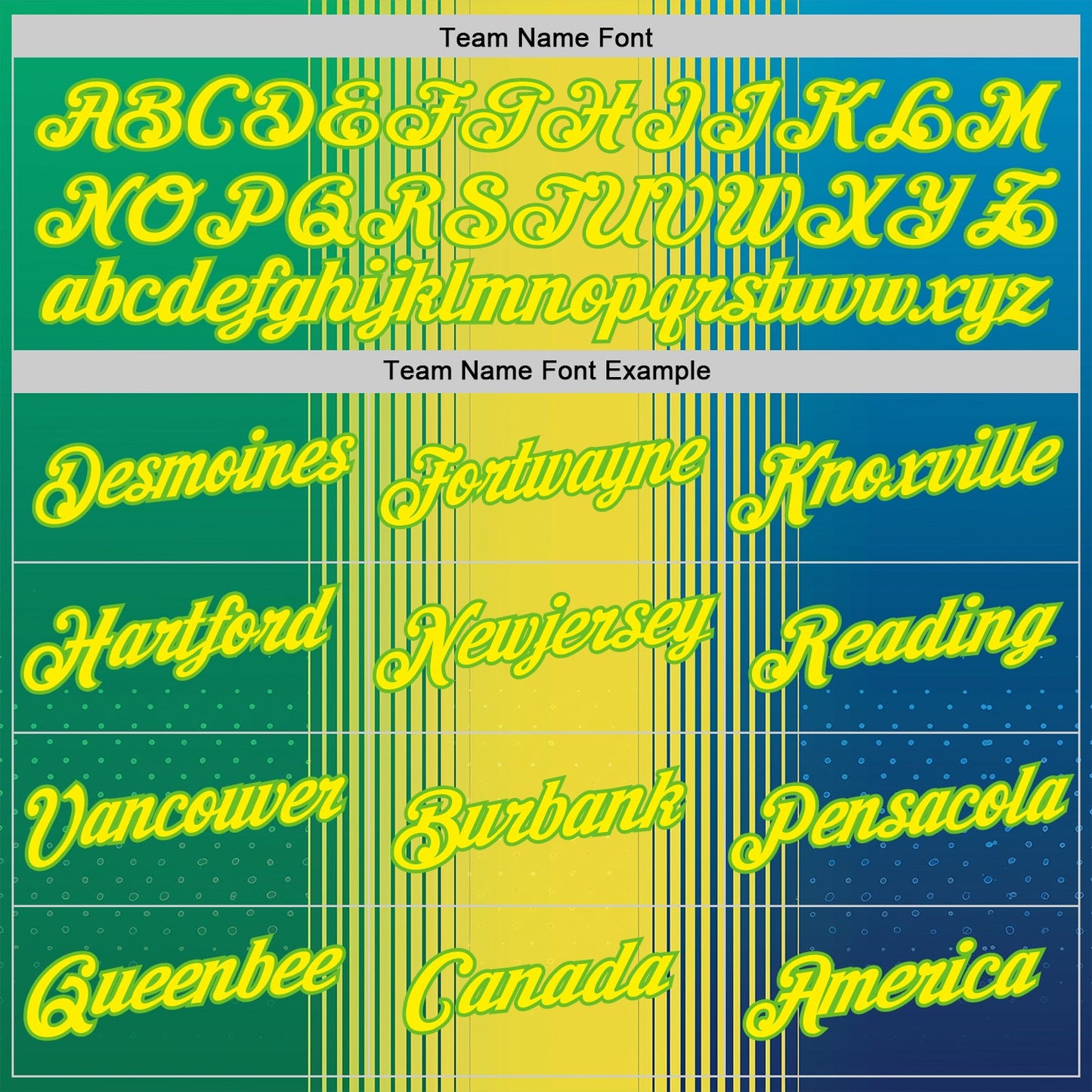 Custom Yellow Light Yellow-Aurora Green 3D Pattern Design Gradient Brazil Africa Sportswear Performance T-Shirt view 3