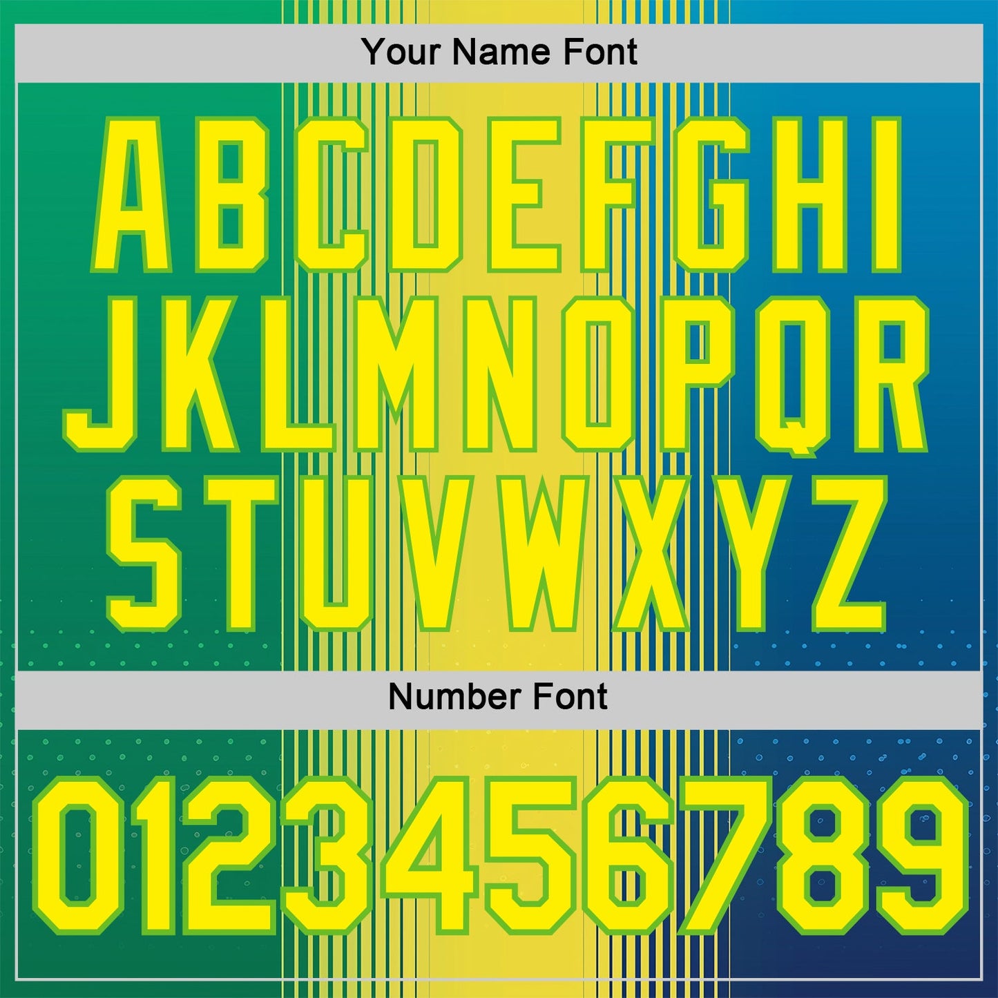 Custom Yellow Light Yellow-Aurora Green 3D Pattern Design Gradient Brazil Africa Sportswear Performance T-Shirt view 4