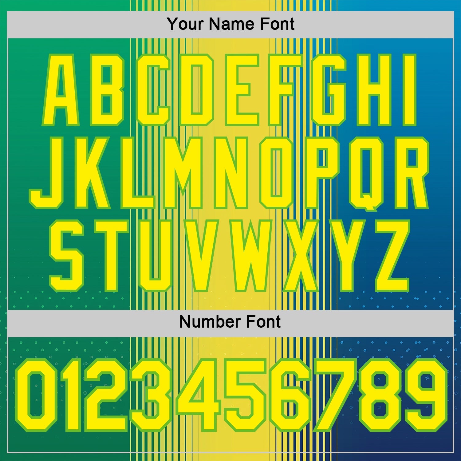Custom Yellow Light Yellow-Aurora Green 3D Pattern Design Gradient Brazil Africa Sportswear Performance T-Shirt view 4