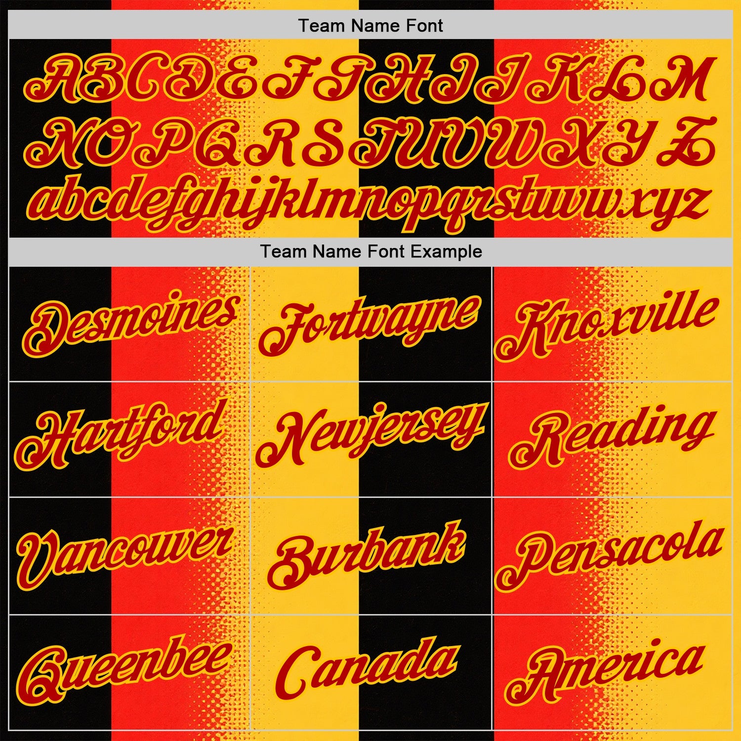 Custom Yellow Red-Black 3D Pattern Design Germany Sportswear Performance T-Shirt view 3