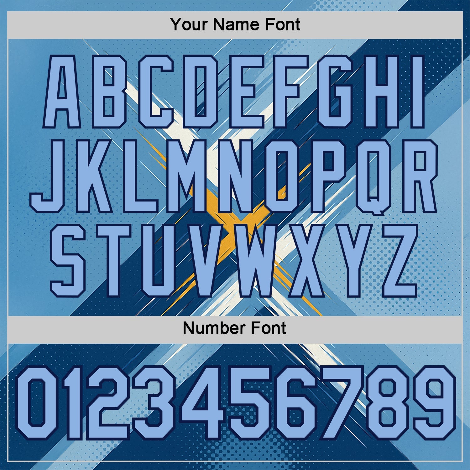 Custom Blue Light Blue-Navy 3D Pattern Design Geometric Shape Sportswear Performance T-Shirt view 4