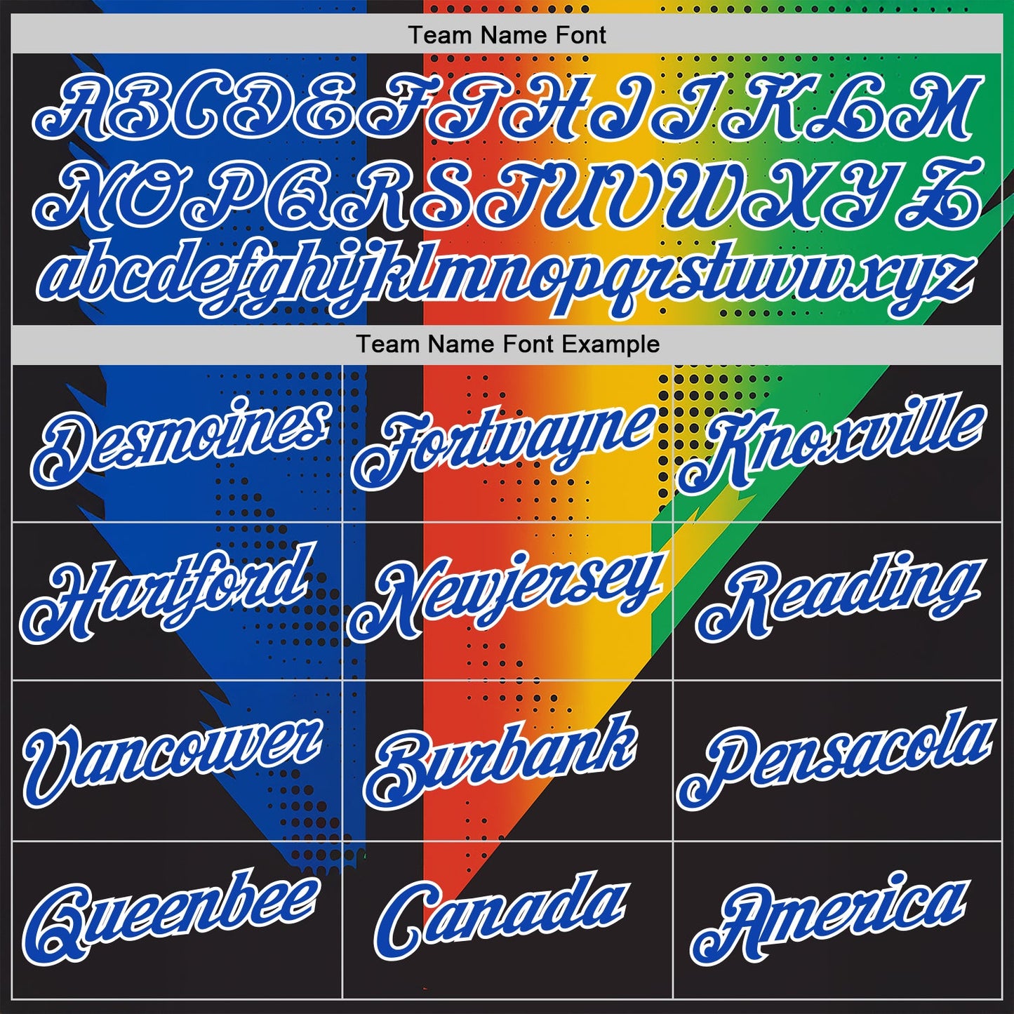 Custom Black Thunder Blue Red Yellow-Green 3D Pattern Design Gradient Africa Sportswear Performance T-Shirt view 3