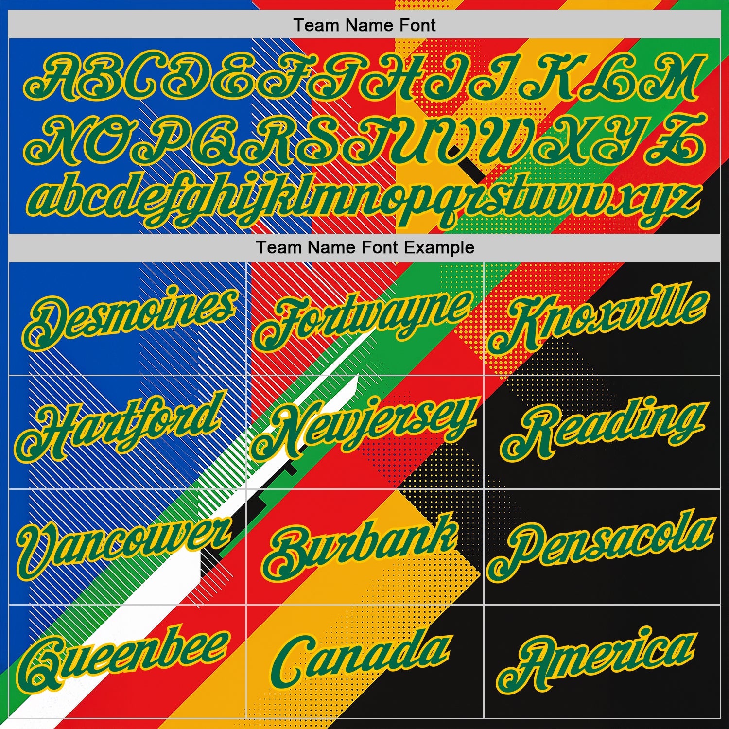 Custom Red Kelly Green Yellow Blue-Black 3D Pattern Design Africa Geometric Shape Sportswear Performance T-Shirt view 3