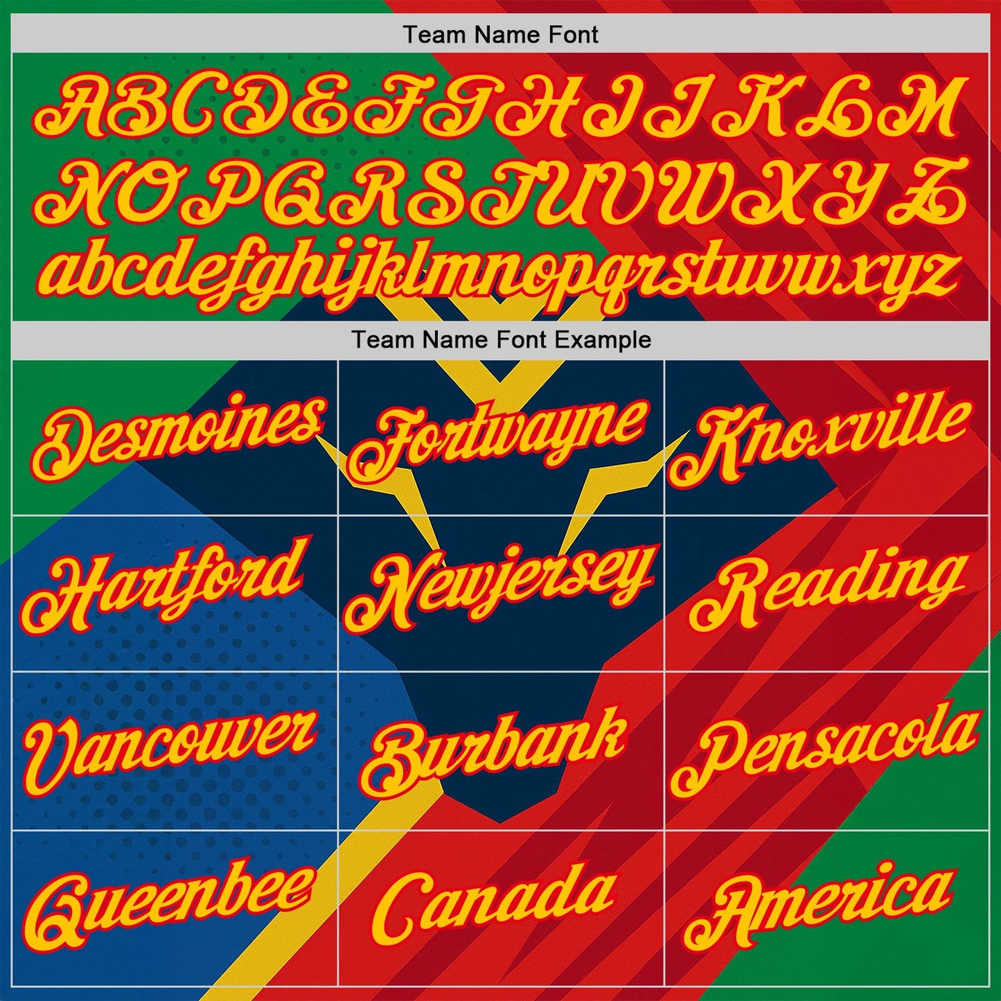 Custom Green Yellow Blue-Fire Red 3D Pattern Design Mexico Brazil Sportswear Performance T-Shirt view 3
