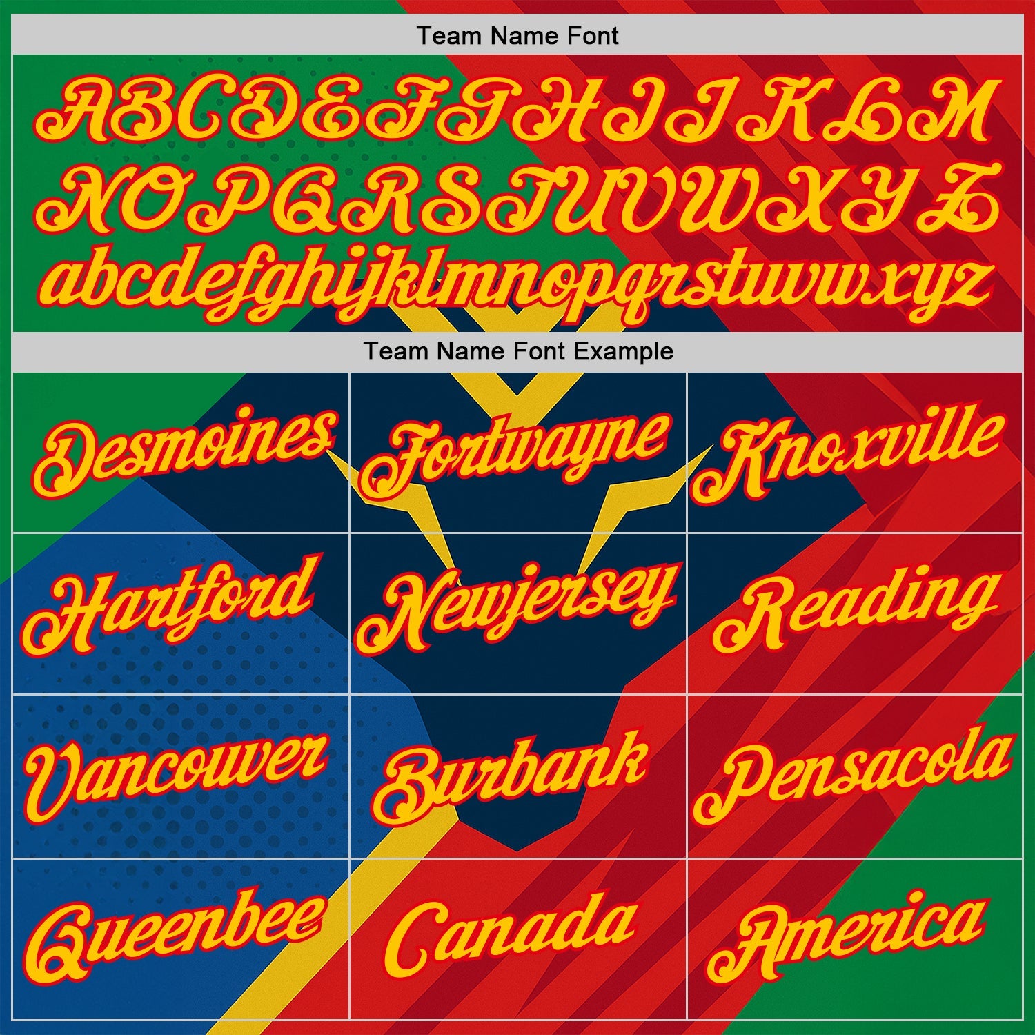 Custom Green Yellow Blue-Fire Red 3D Pattern Design Mexico Brazil Sportswear Performance T-Shirt view 3