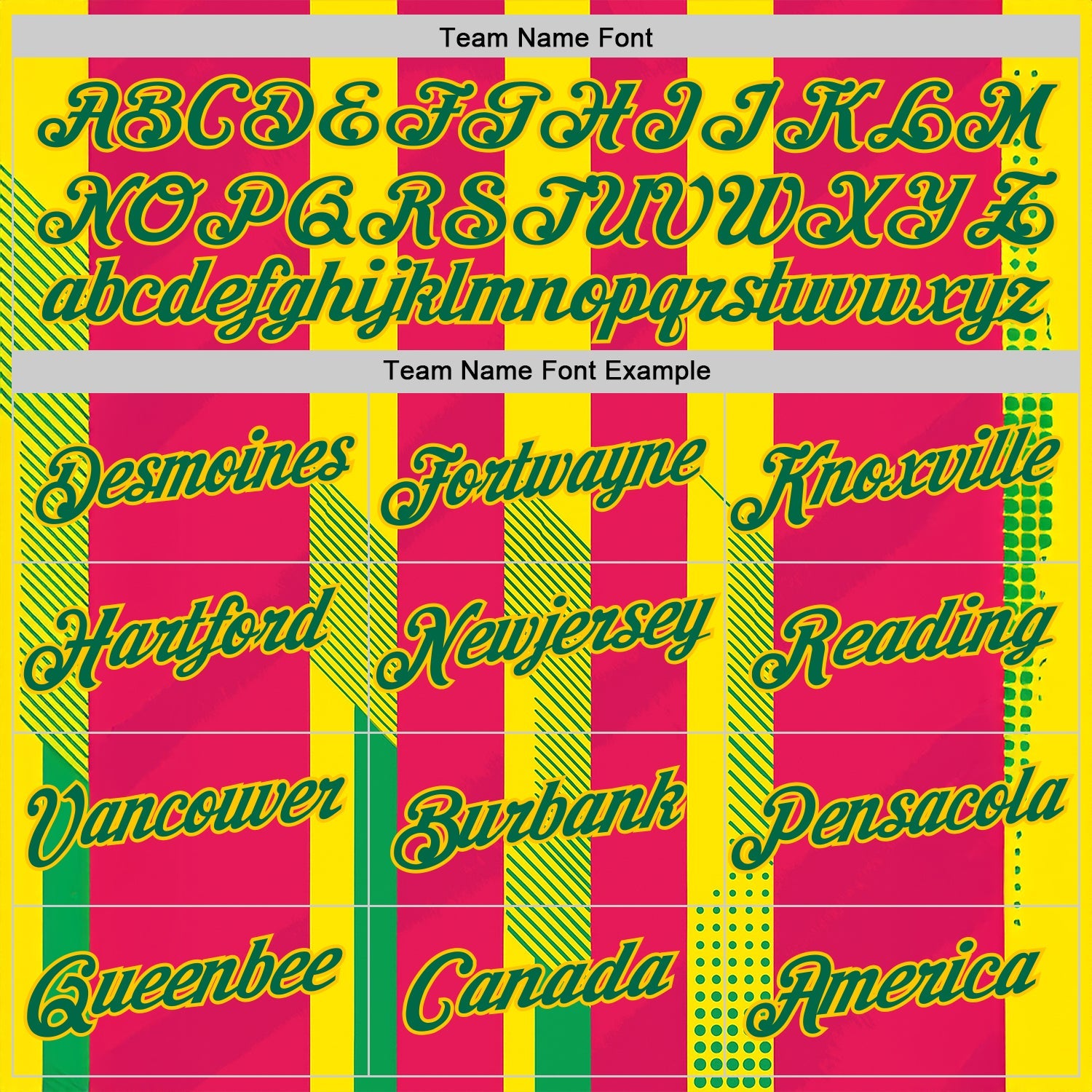 Custom Yellow Kelly Green-Pink 3D Pattern Design Mexico Spain Sportswear Performance T-Shirt view 3