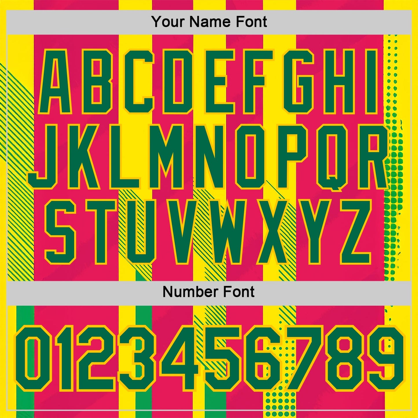 Custom Yellow Kelly Green-Pink 3D Pattern Design Mexico Spain Sportswear Performance T-Shirt view 4