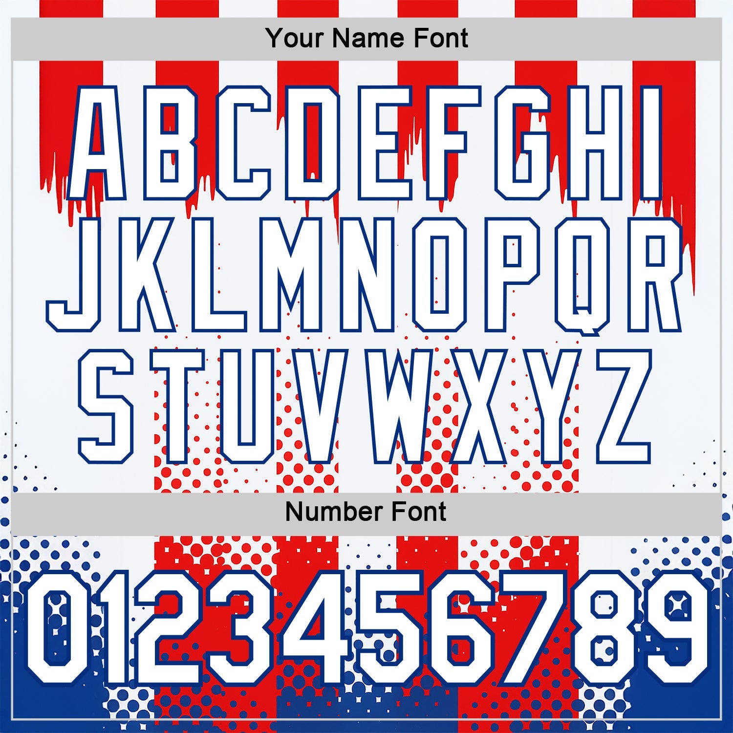 Custom White Red-Royal 3D Pattern Design USA Inspired America Sportswear Performance T-Shirt view 4