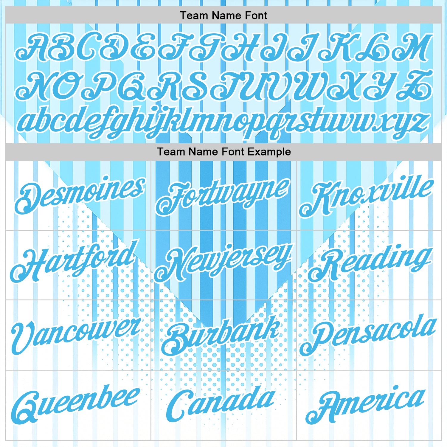 Custom Blue Sky Blue-White 3D Pattern Design Argentina Stripe Sportswear Performance T-Shirt view 3