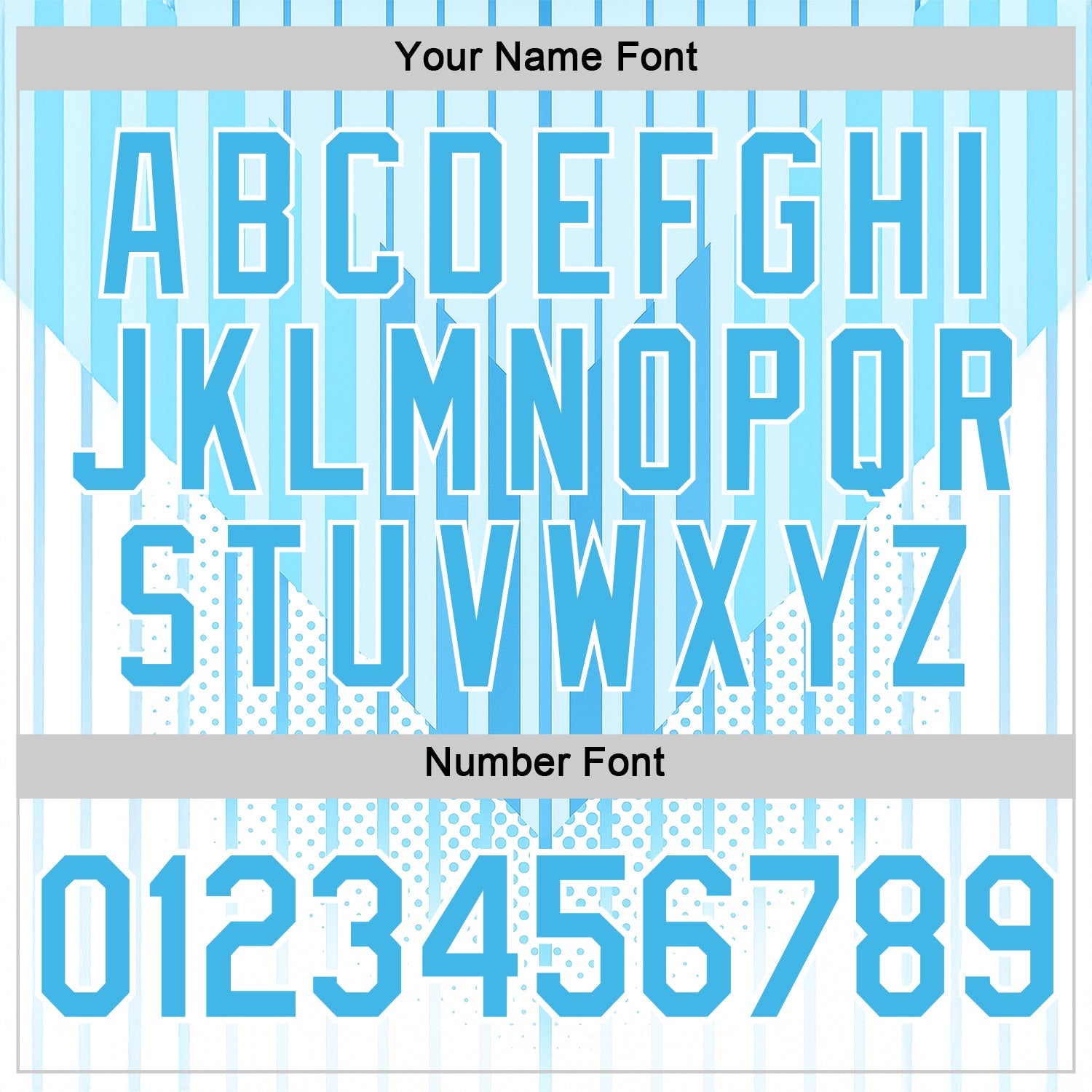 Custom Blue Sky Blue-White 3D Pattern Design Argentina Stripe Sportswear Performance T-Shirt view 4