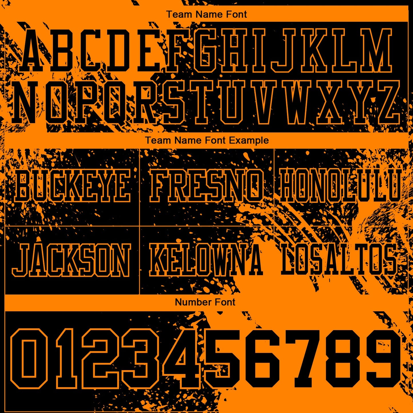 Custom Black Bay Orange 3D Pattern Abstract Brush Stroke Authentic Football Jersey view 3