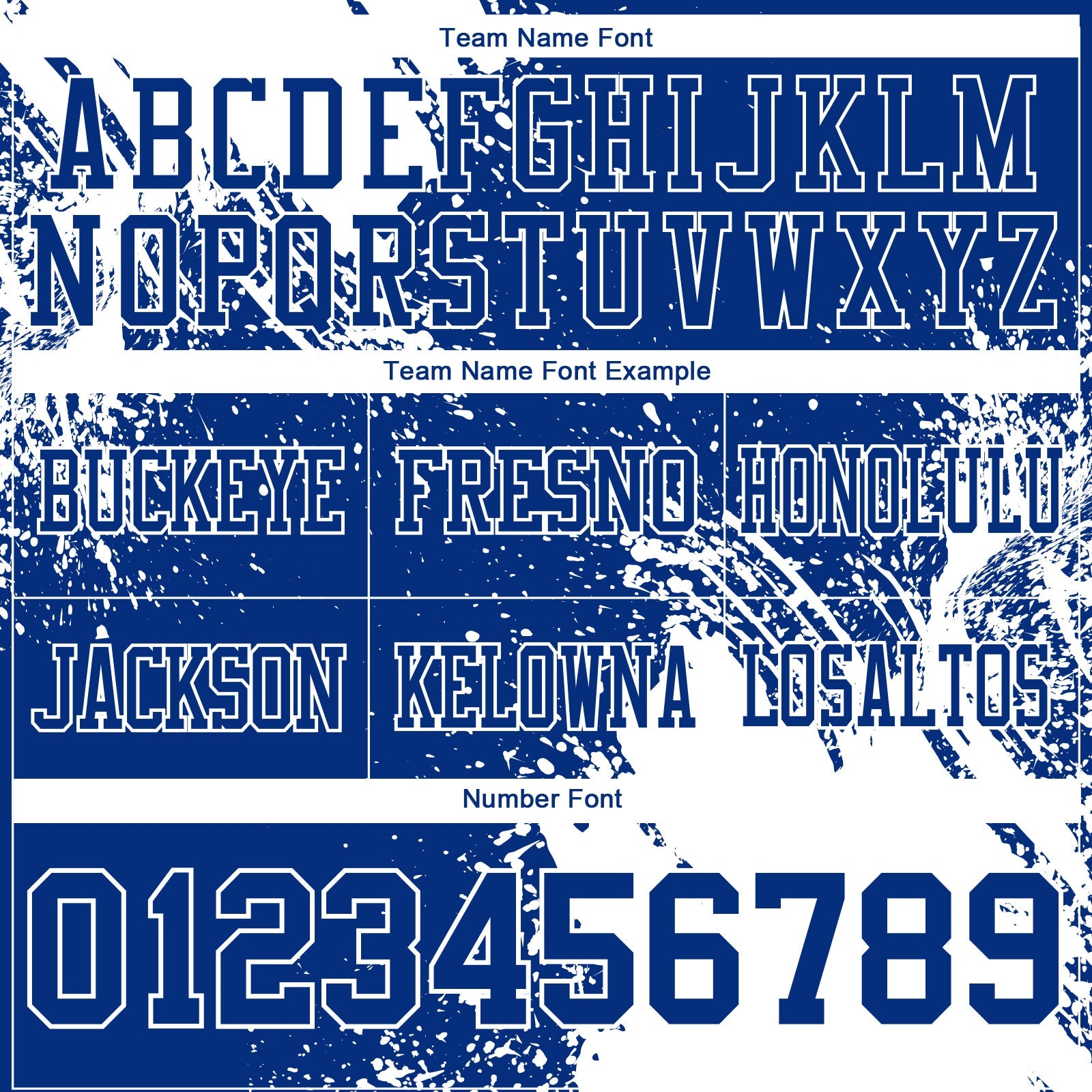 Custom Royal White 3D Pattern Abstract Brush Stroke Authentic Football Jersey view 3