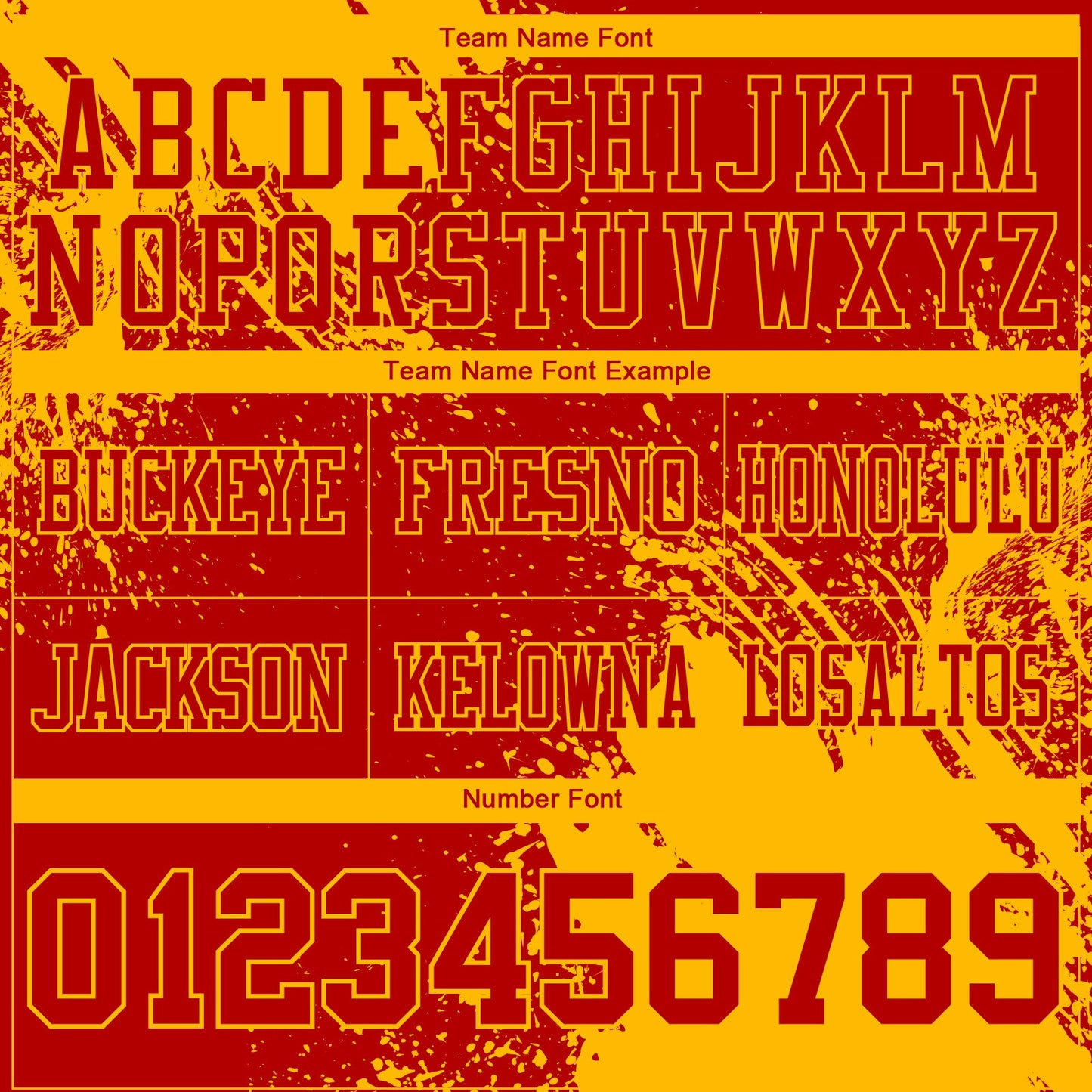 Custom Red Gold 3D Pattern Abstract Brush Stroke Authentic Football Jersey view 3