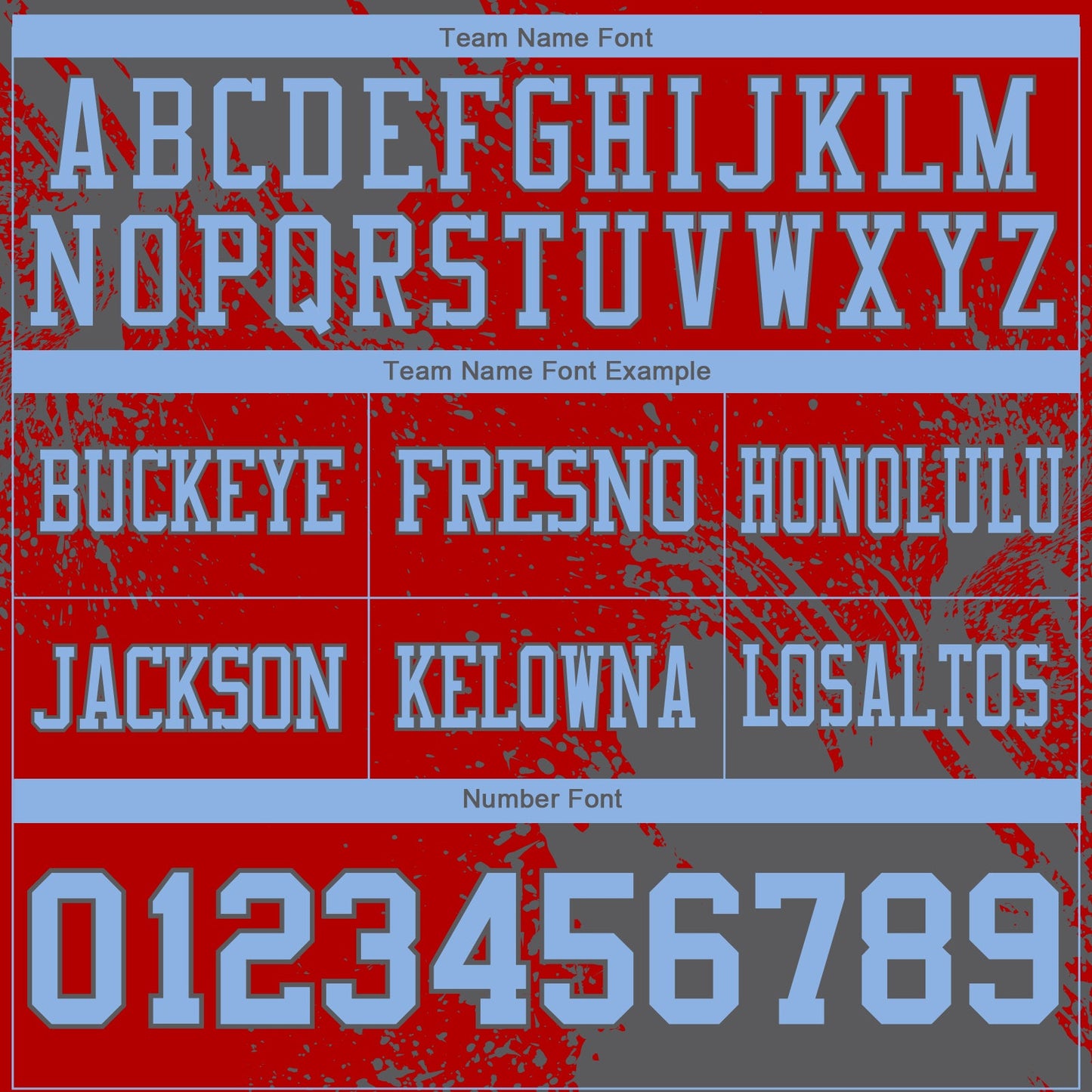 Custom Red Light Blue-Steel Gray 3D Pattern Abstract Brush Stroke Authentic Football Jersey view 3