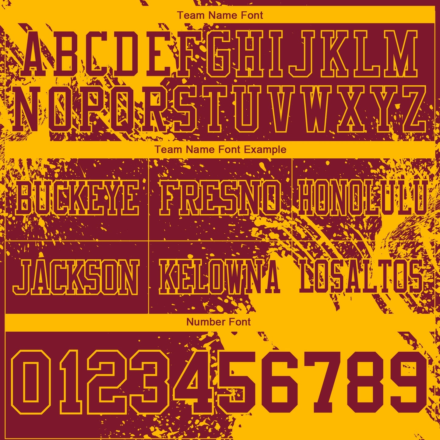 Custom Crimson Gold 3D Pattern Abstract Brush Stroke Authentic Football Jersey view 3