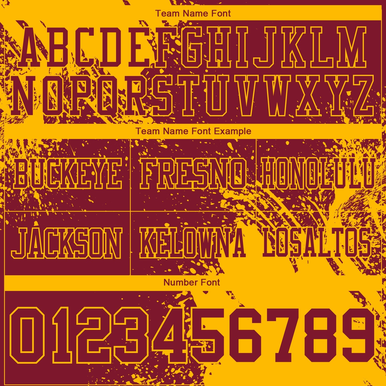 Custom Crimson Gold 3D Pattern Abstract Brush Stroke Authentic Football Jersey view 3
