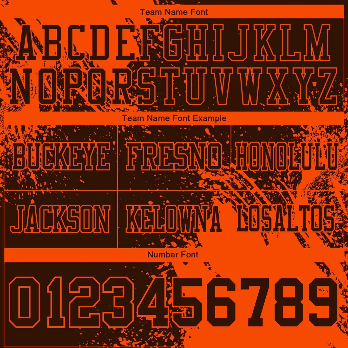 Custom Brown Orange 3D Pattern Abstract Brush Stroke Authentic Football Jersey view 3
