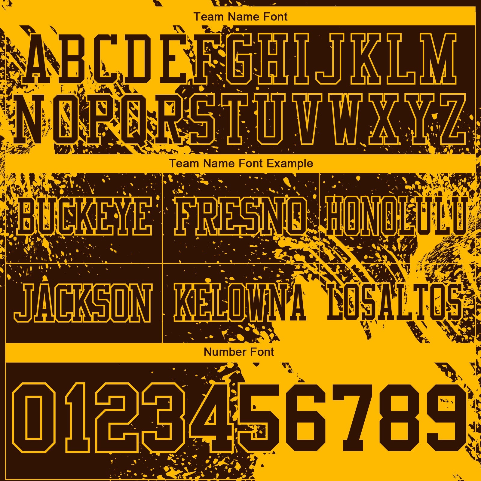 Custom Brown Gold 3D Pattern Abstract Brush Stroke Authentic Football Jersey view 3