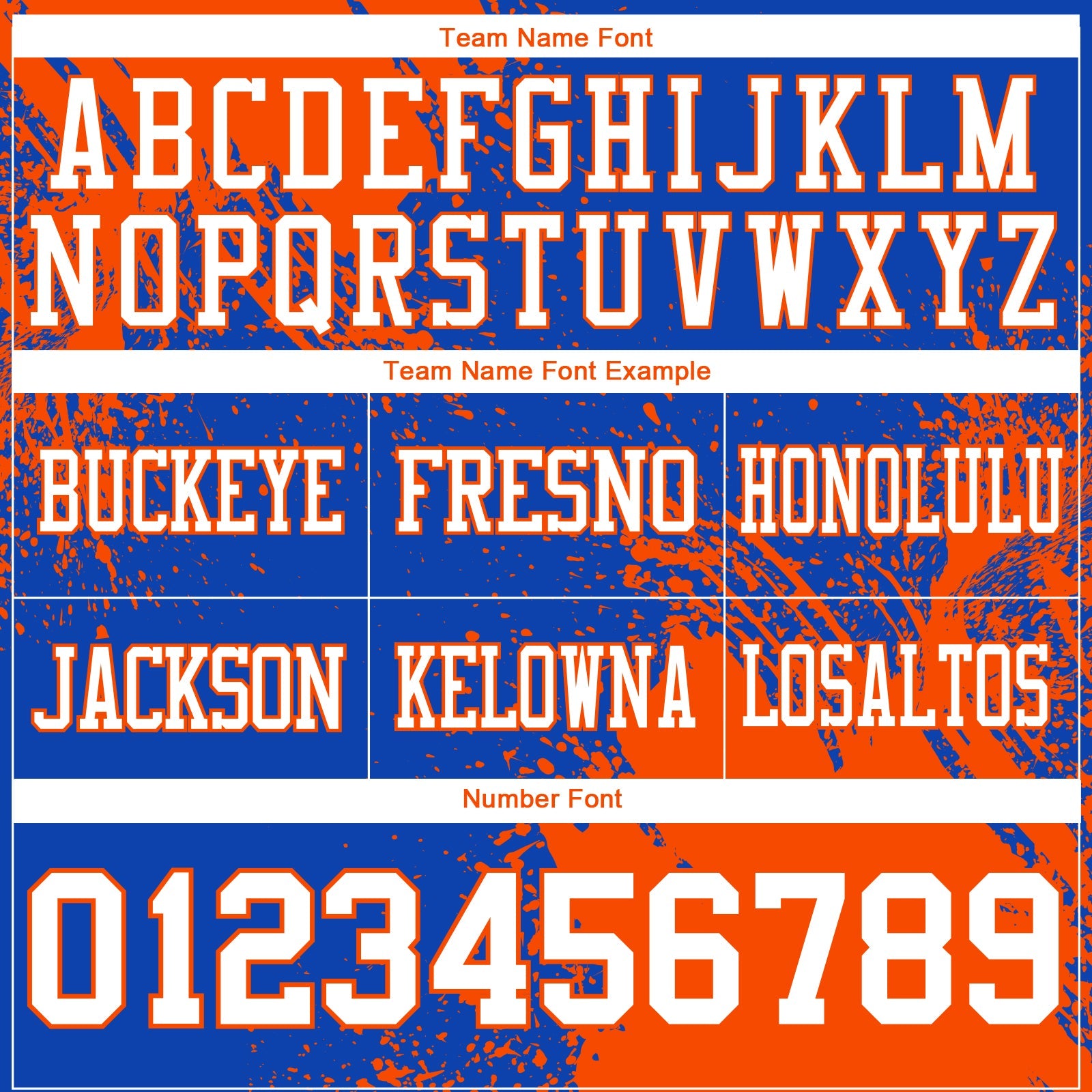 Custom Thunder Blue White-Orange 3D Pattern Abstract Brush Stroke Authentic Football Jersey view 3
