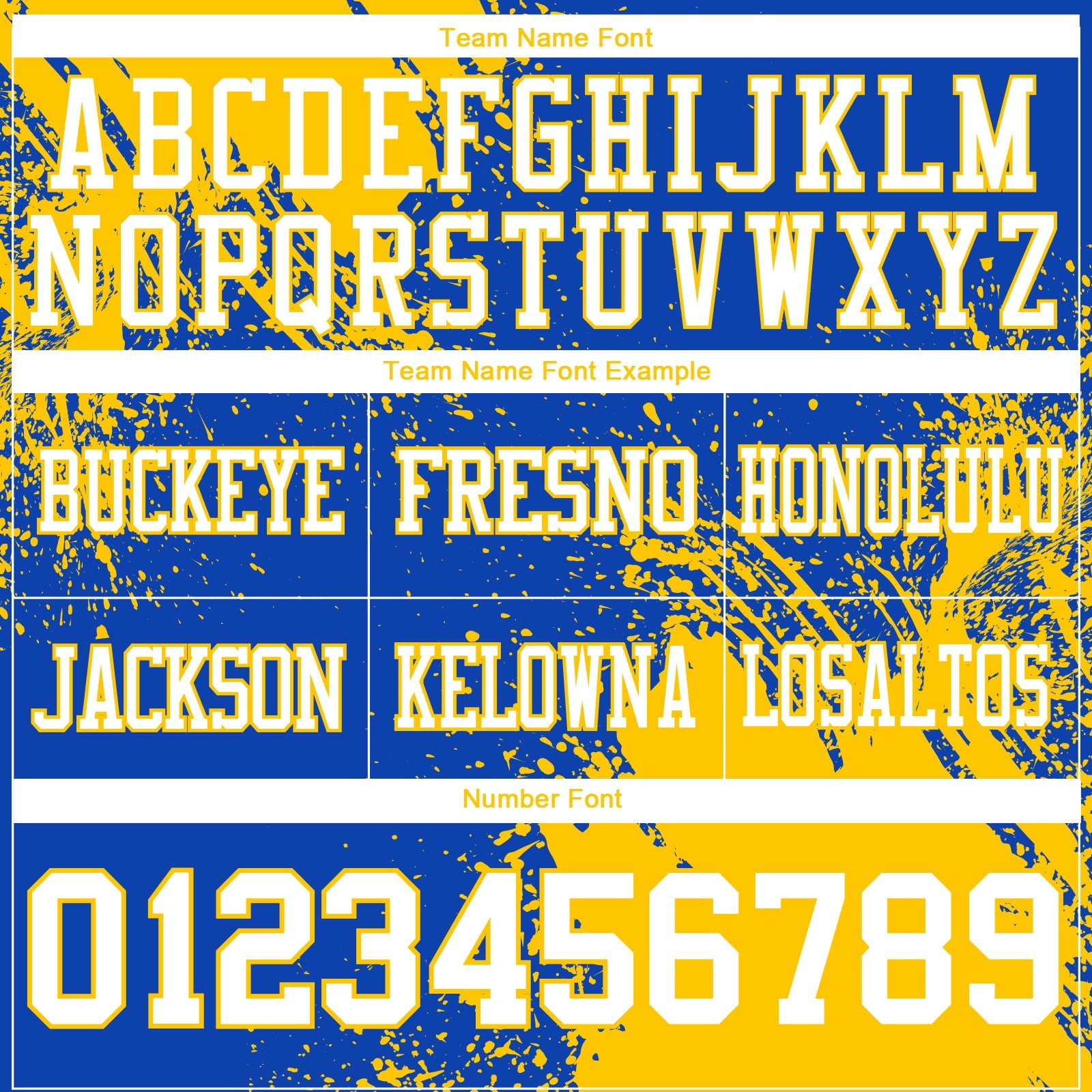 Custom Thunder Blue White-Yellow 3D Pattern Abstract Brush Stroke Authentic Football Jersey view 3