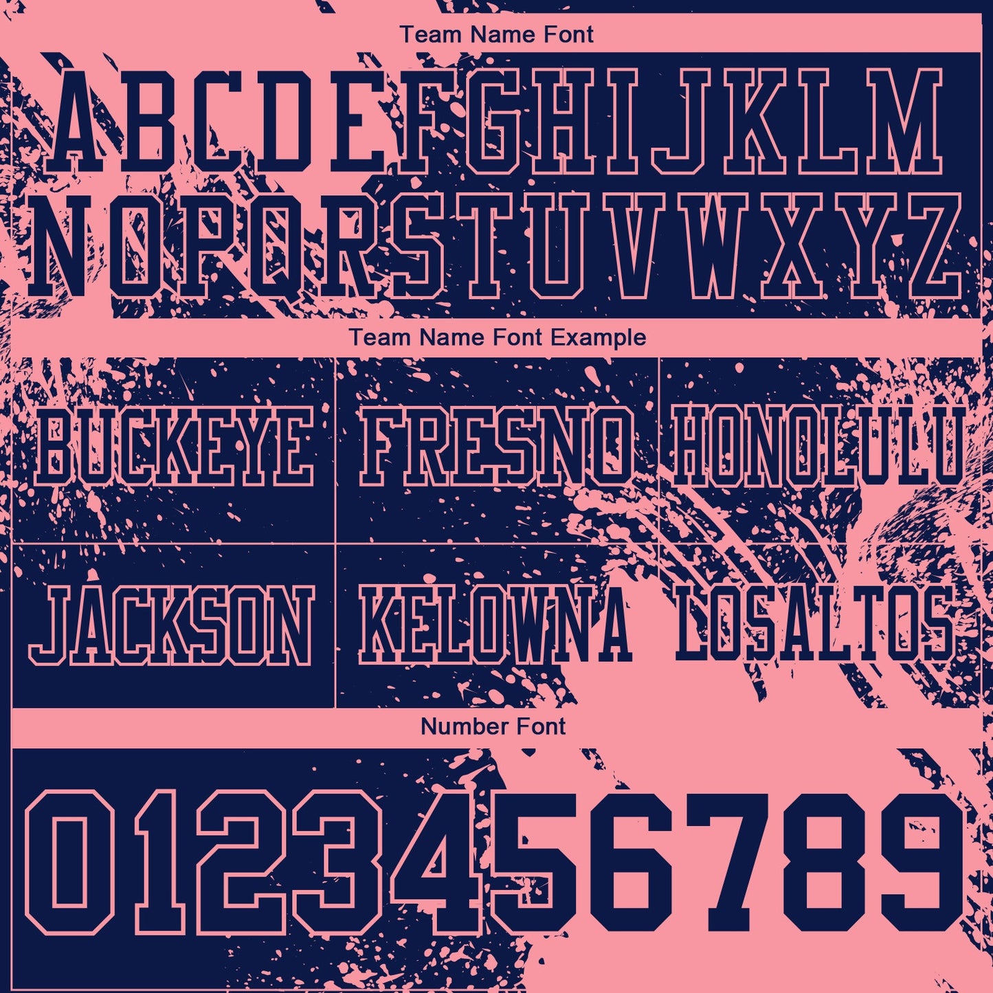 Custom Navy Medium Pink 3D Pattern Abstract Brush Stroke Authentic Football Jersey view 3