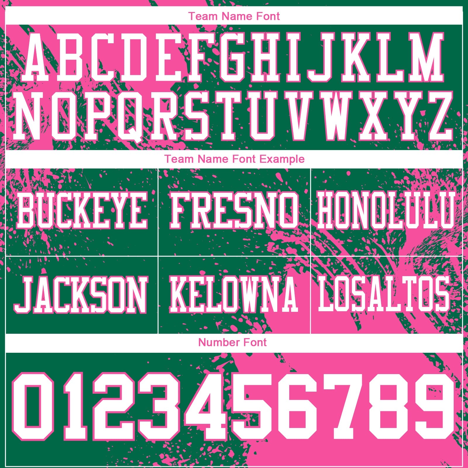 Custom Kelly Green White-Pink 3D Pattern Abstract Brush Stroke Authentic Football Jersey view 3