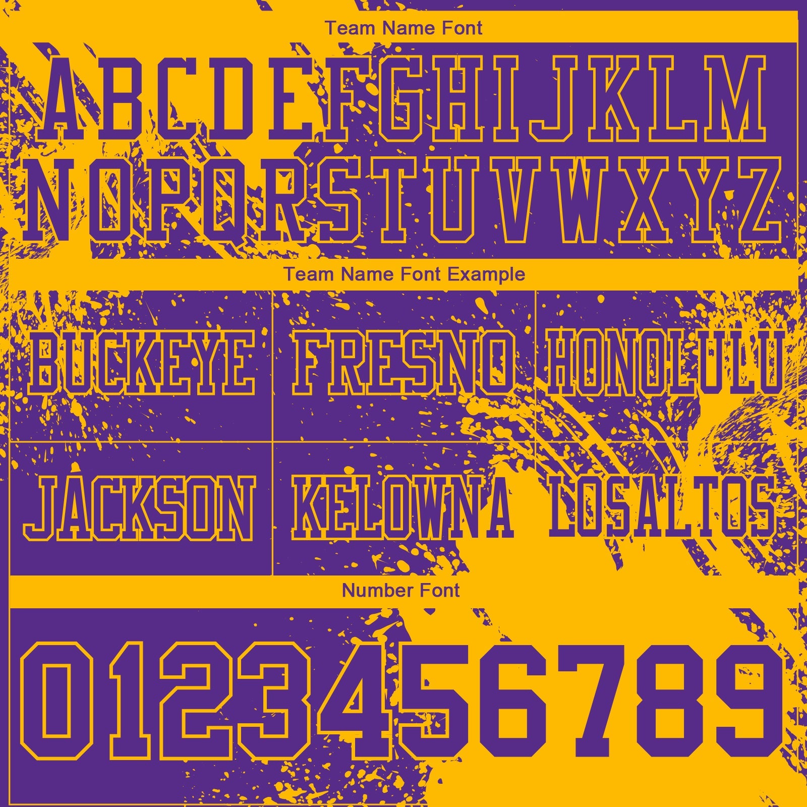 Custom Purple Gold 3D Pattern Abstract Brush Stroke Authentic Football Jersey view 3