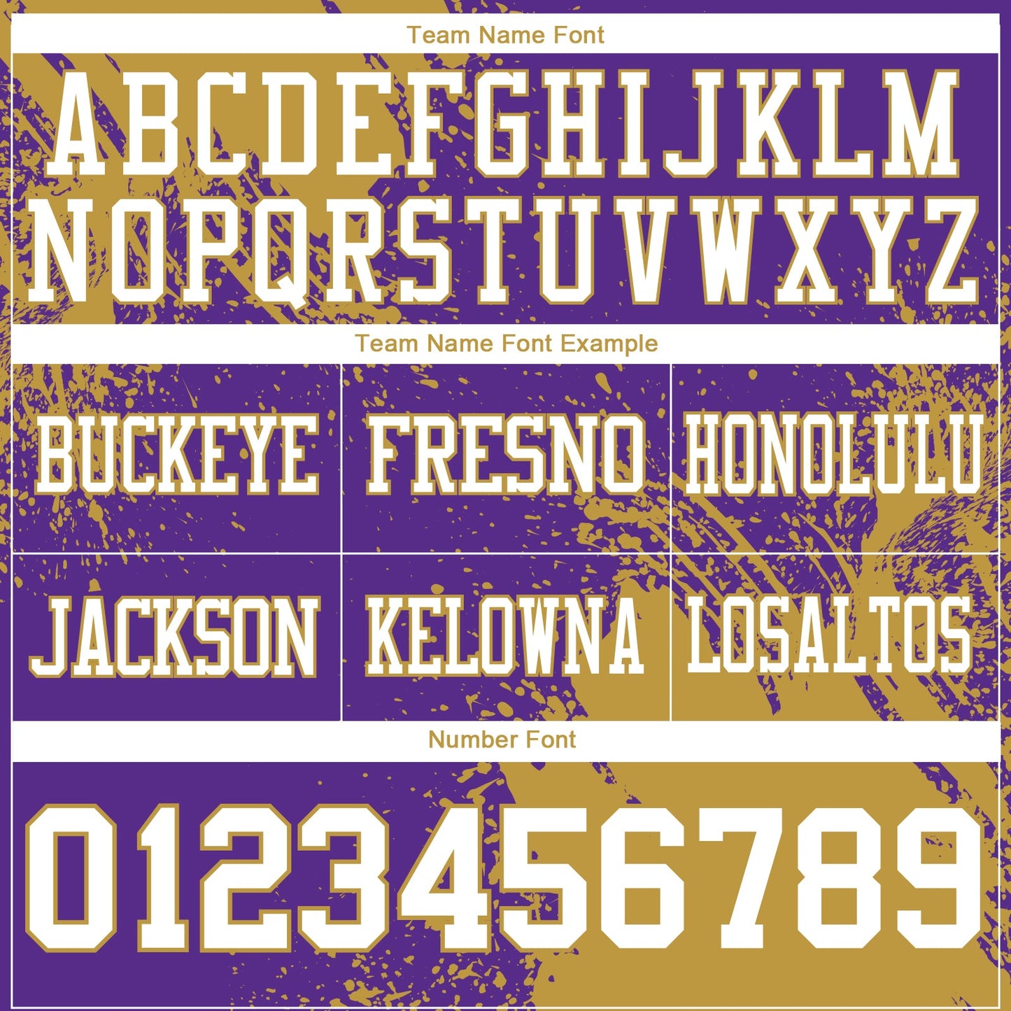 Custom Purple White-Old Gold 3D Pattern Abstract Brush Stroke Authentic Football Jersey view 3