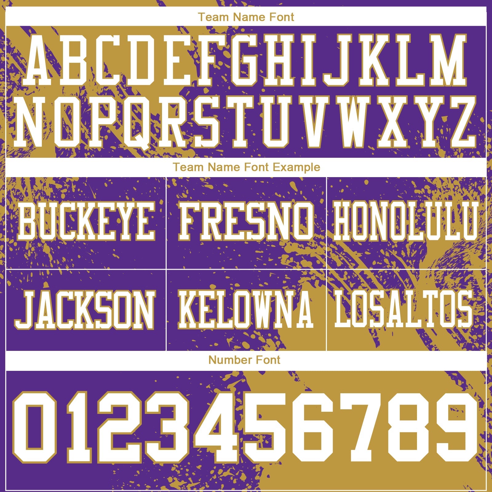 Custom Purple White-Old Gold 3D Pattern Abstract Brush Stroke Authentic Football Jersey view 3