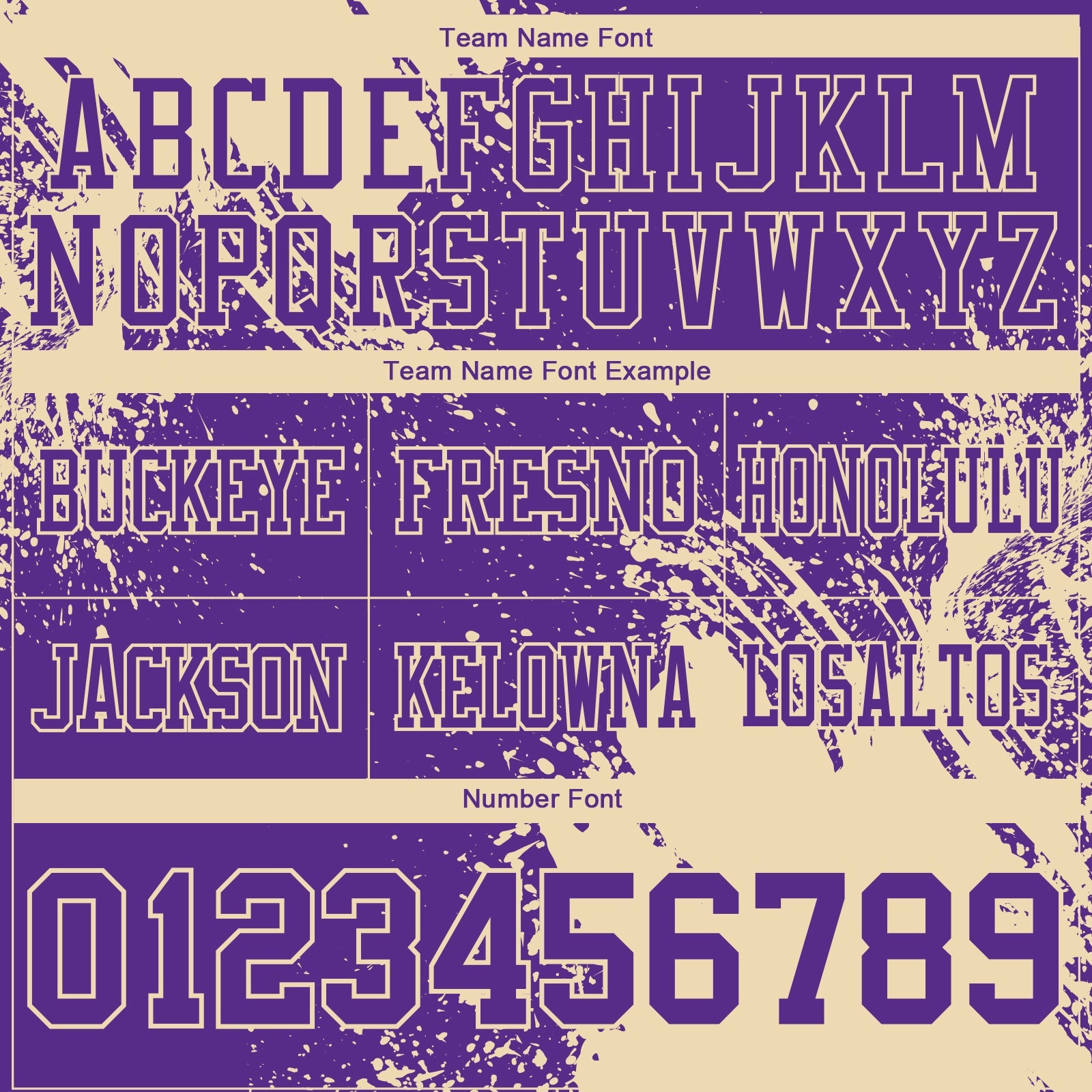 Custom Purple Cream 3D Pattern Abstract Brush Stroke Authentic Football Jersey view 3
