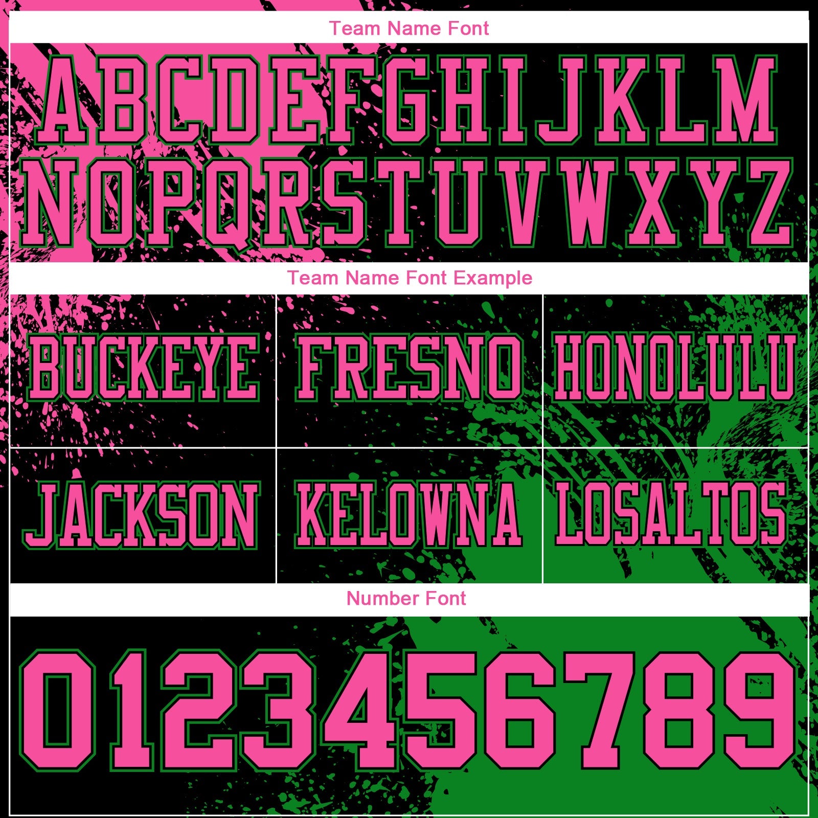 Custom Black Pink-Grass Green 3D Pattern Abstract Brush Stroke Authentic Football Jersey view 3
