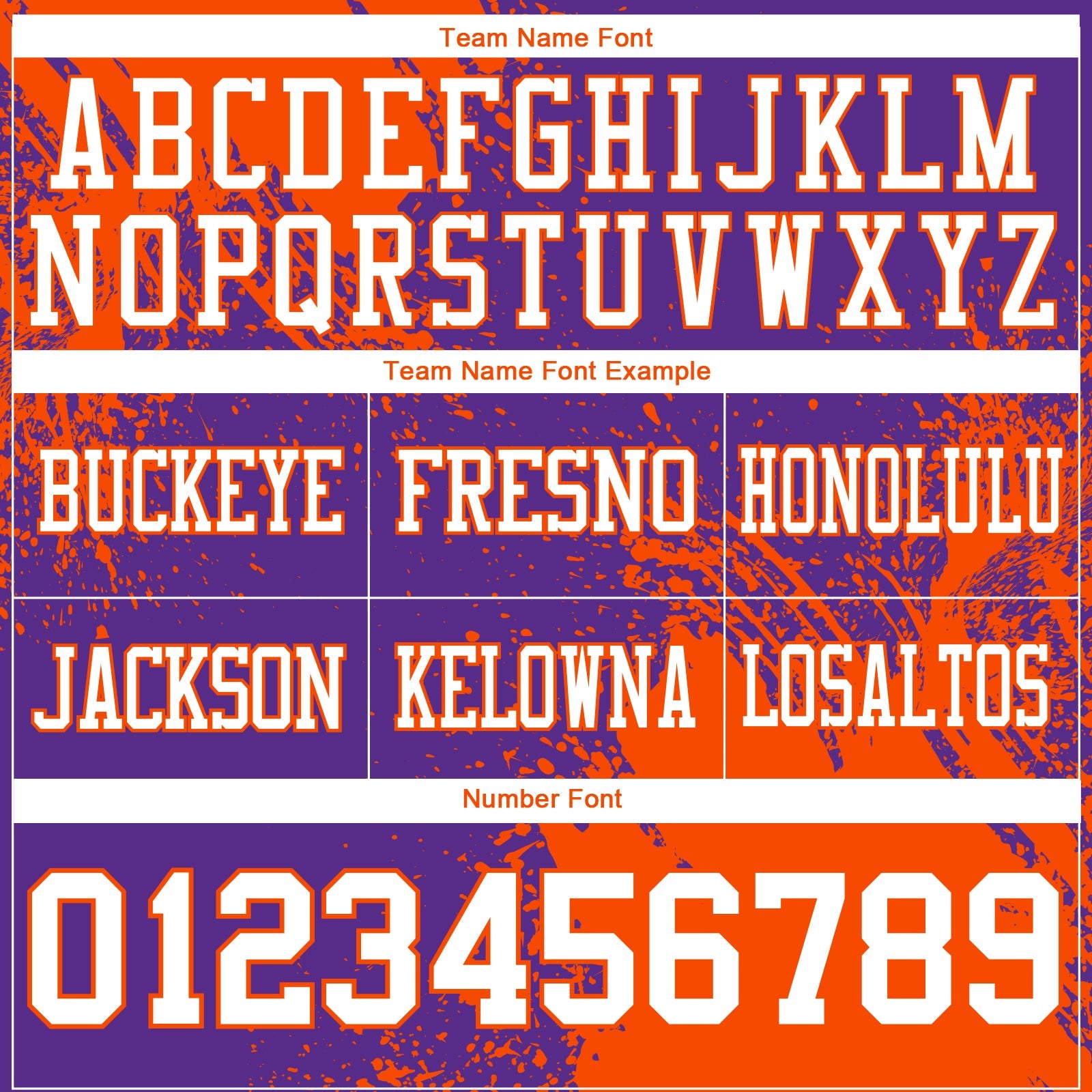Custom Purple White-Orange 3D Pattern Abstract Brush Stroke Authentic Football Jersey view 3