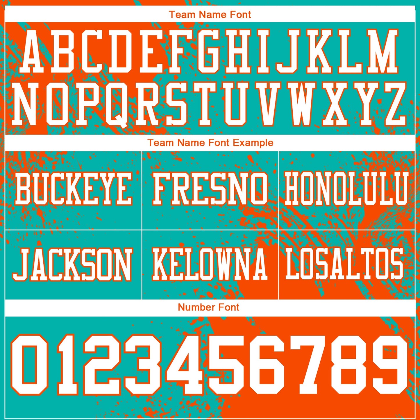 Custom Aqua White-Orange 3D Pattern Abstract Brush Stroke Authentic Football Jersey view 3