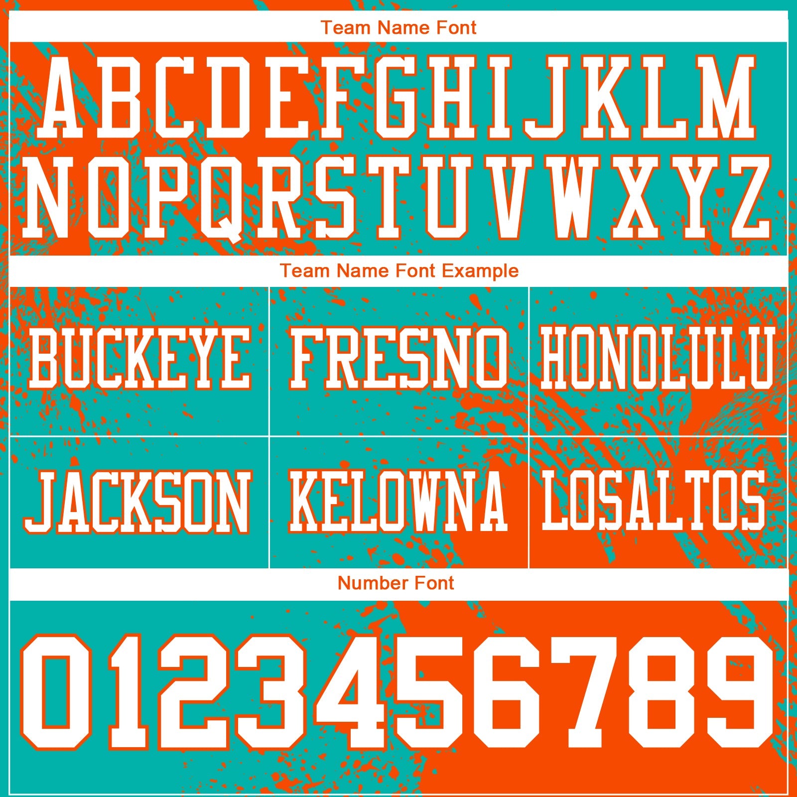 Custom Aqua White-Orange 3D Pattern Abstract Brush Stroke Authentic Football Jersey view 3