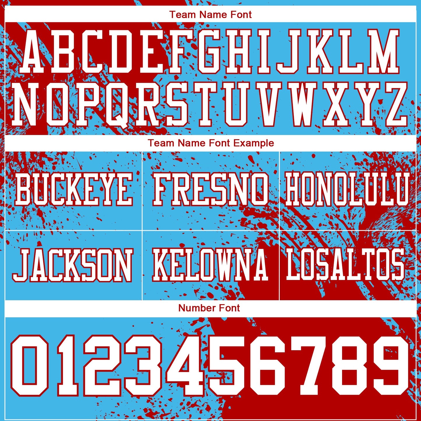 Custom Sky Blue White-Red 3D Pattern Abstract Brush Stroke Authentic Football Jersey view 3