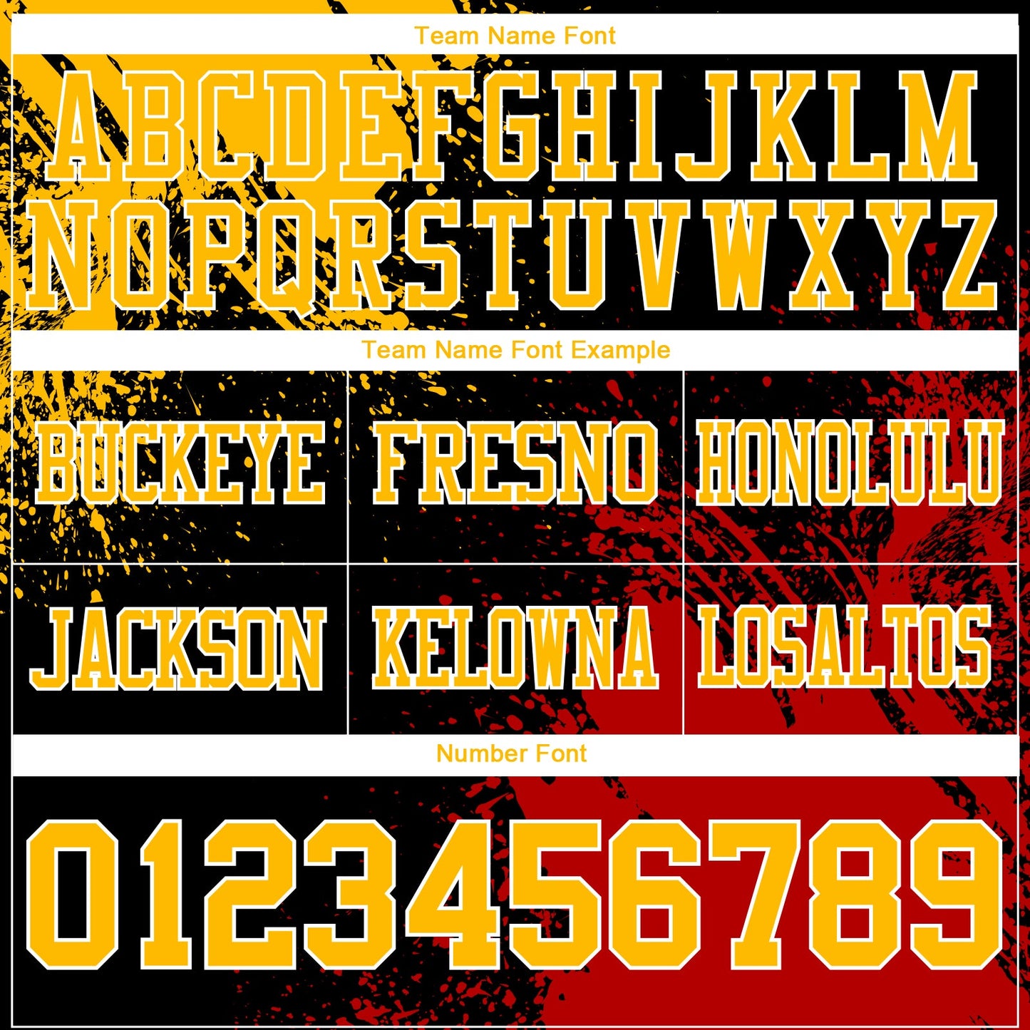 Custom Black Gold Red-White 3D Pattern Abstract Brush Stroke Authentic Football Jersey view 3