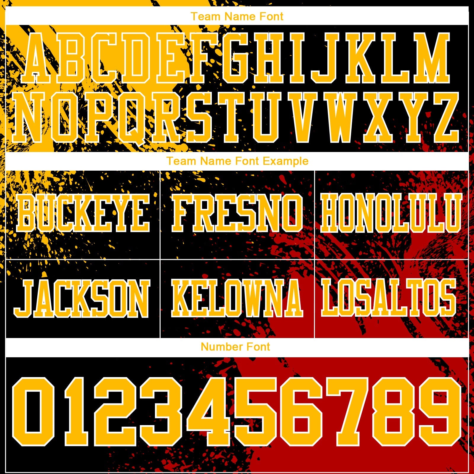 Custom Black Gold Red-White 3D Pattern Abstract Brush Stroke Authentic Football Jersey view 3