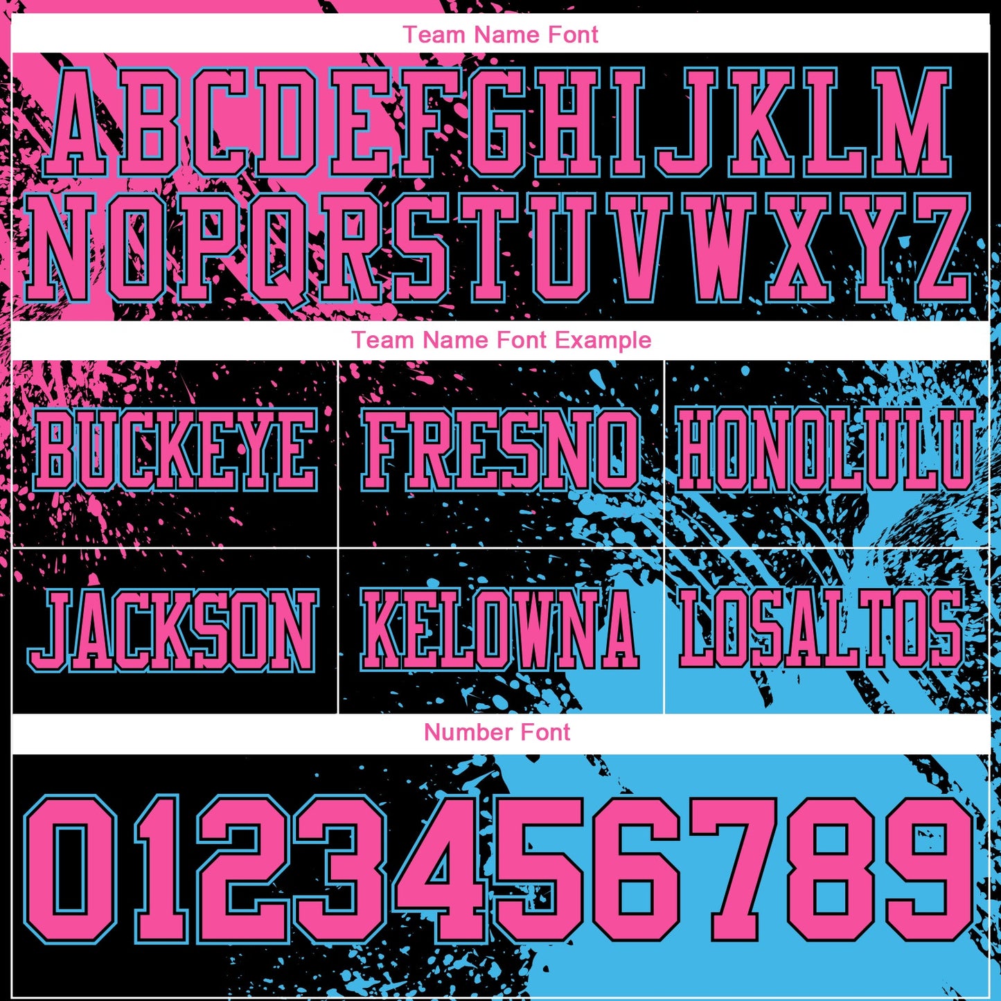 Custom Black Pink-Sky Blue 3D Pattern Abstract Brush Stroke Authentic Football Jersey view 3