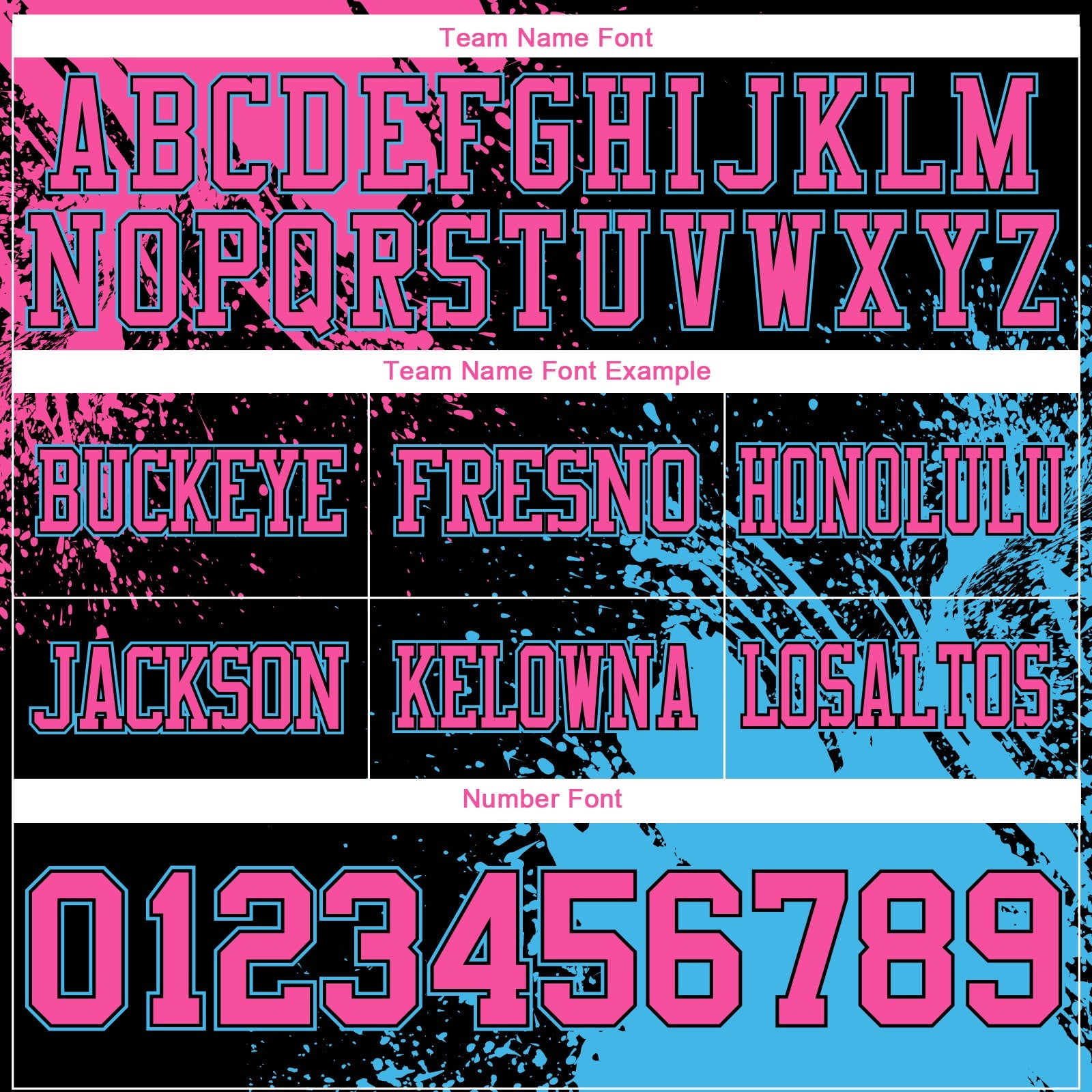 Custom Black Pink-Sky Blue 3D Pattern Abstract Brush Stroke Authentic Football Jersey view 3
