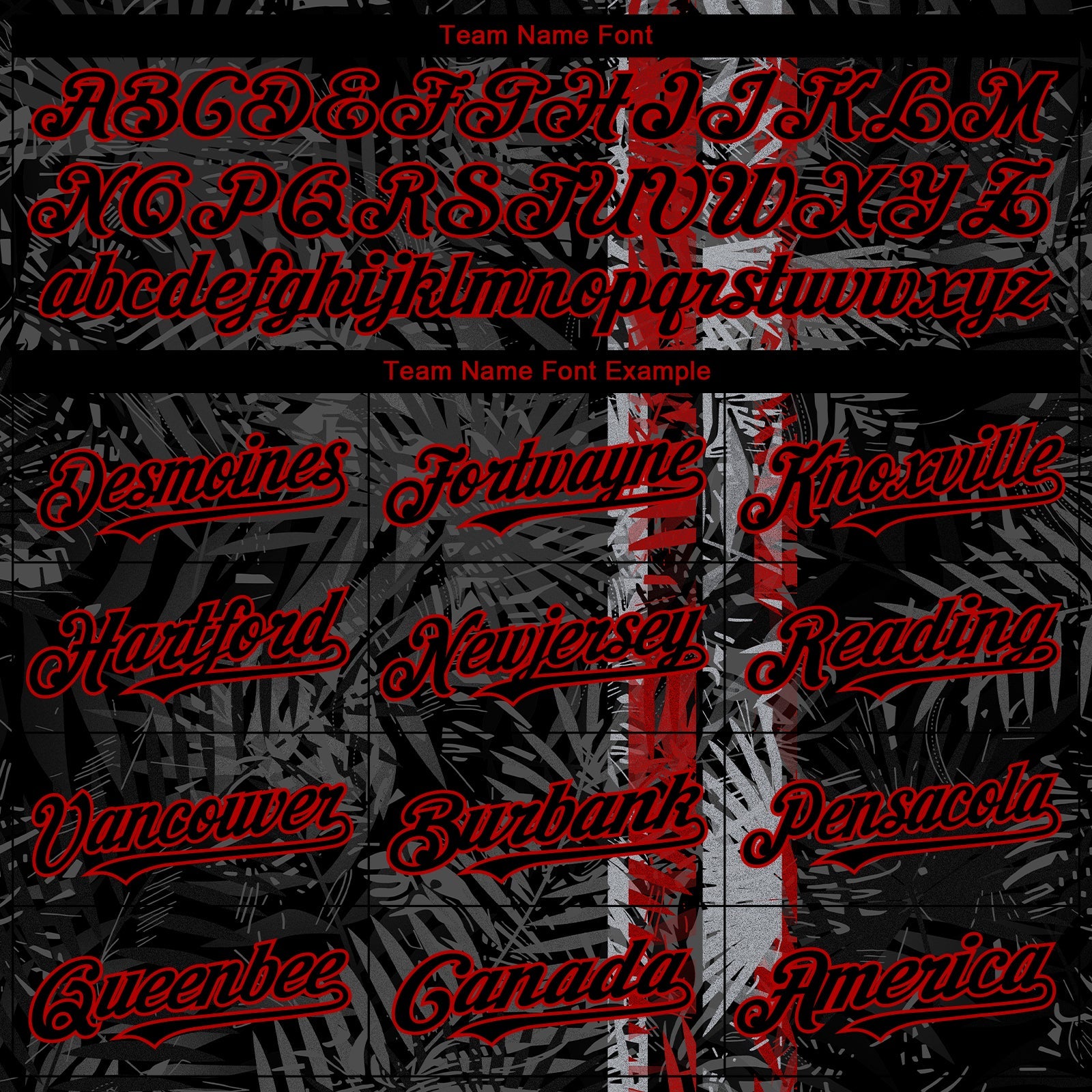 Custom Black Red Hawaii Tropical Palm Leaves Authentic Baseball Jersey view 4