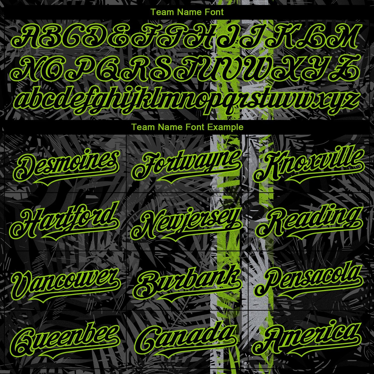 Custom Black Neon Green Hawaii Tropical Palm Leaves Authentic Baseball Jersey view 4